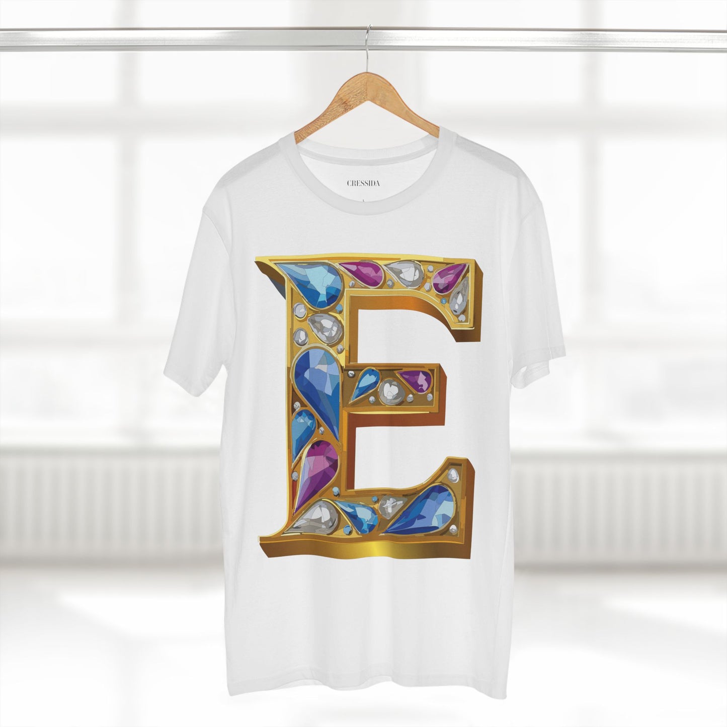 Letter Shirt, Shirt with Letters, Tee Shirt with Gold Letters