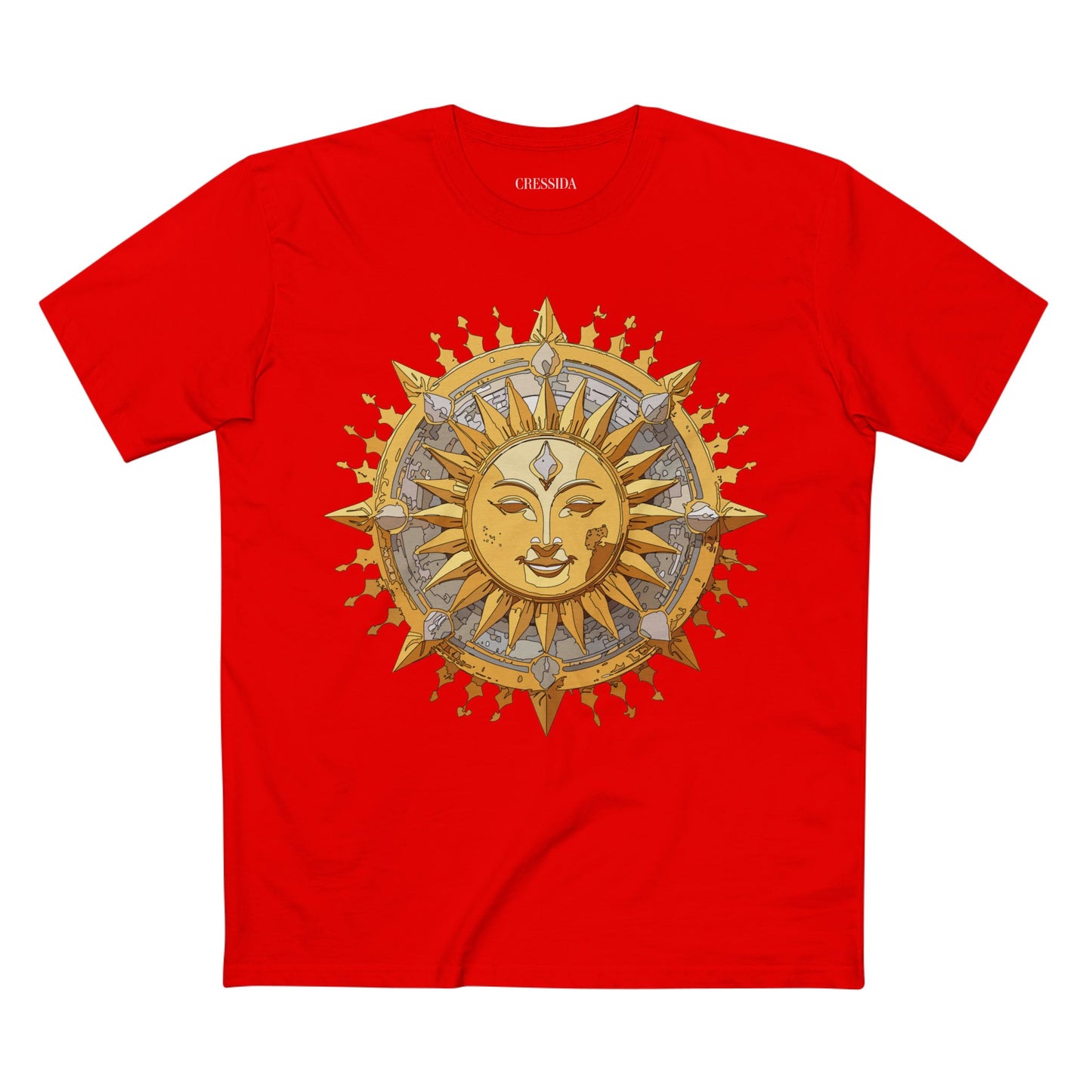Sun Shirt, Shirt with Sun, Tee Shirt with Gold Sun