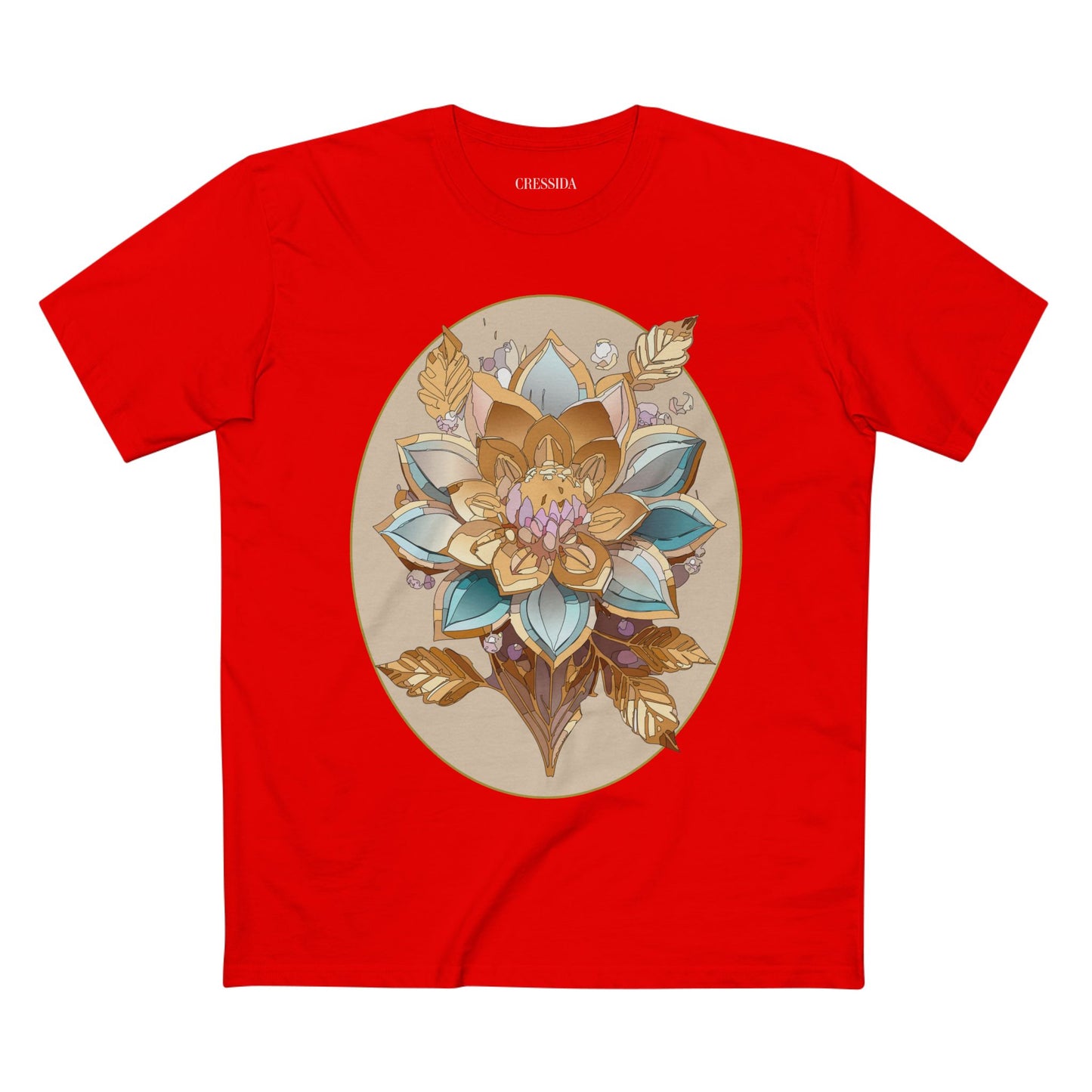 Floral Shirt, Shirt with Flower, Tee Shirt with Antique Flower