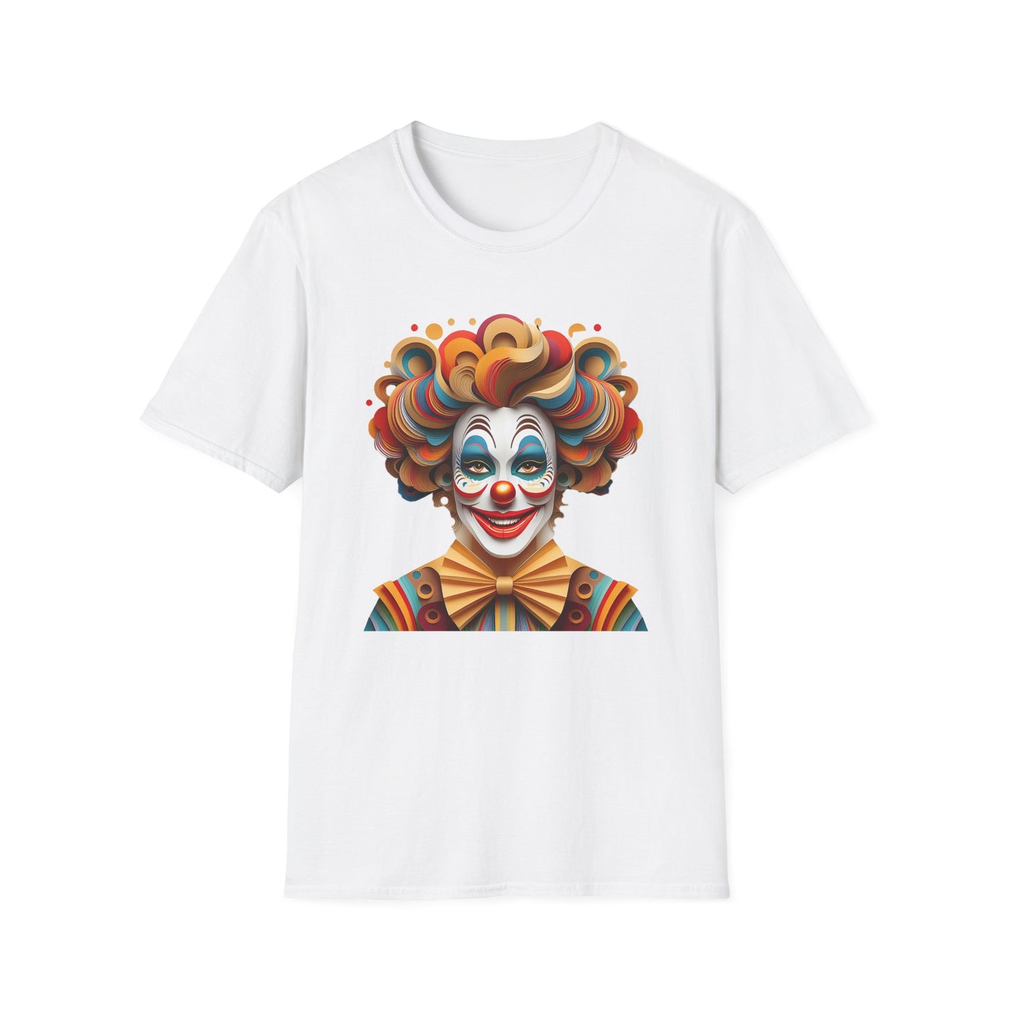 Clown Shirt, T Shirt with Clown, Funny Man Shirt, Tee Shirt with Funny Man, Circus Shirt, Shirt with Circus, Scary Man Shirt, Shirt with Scary Man