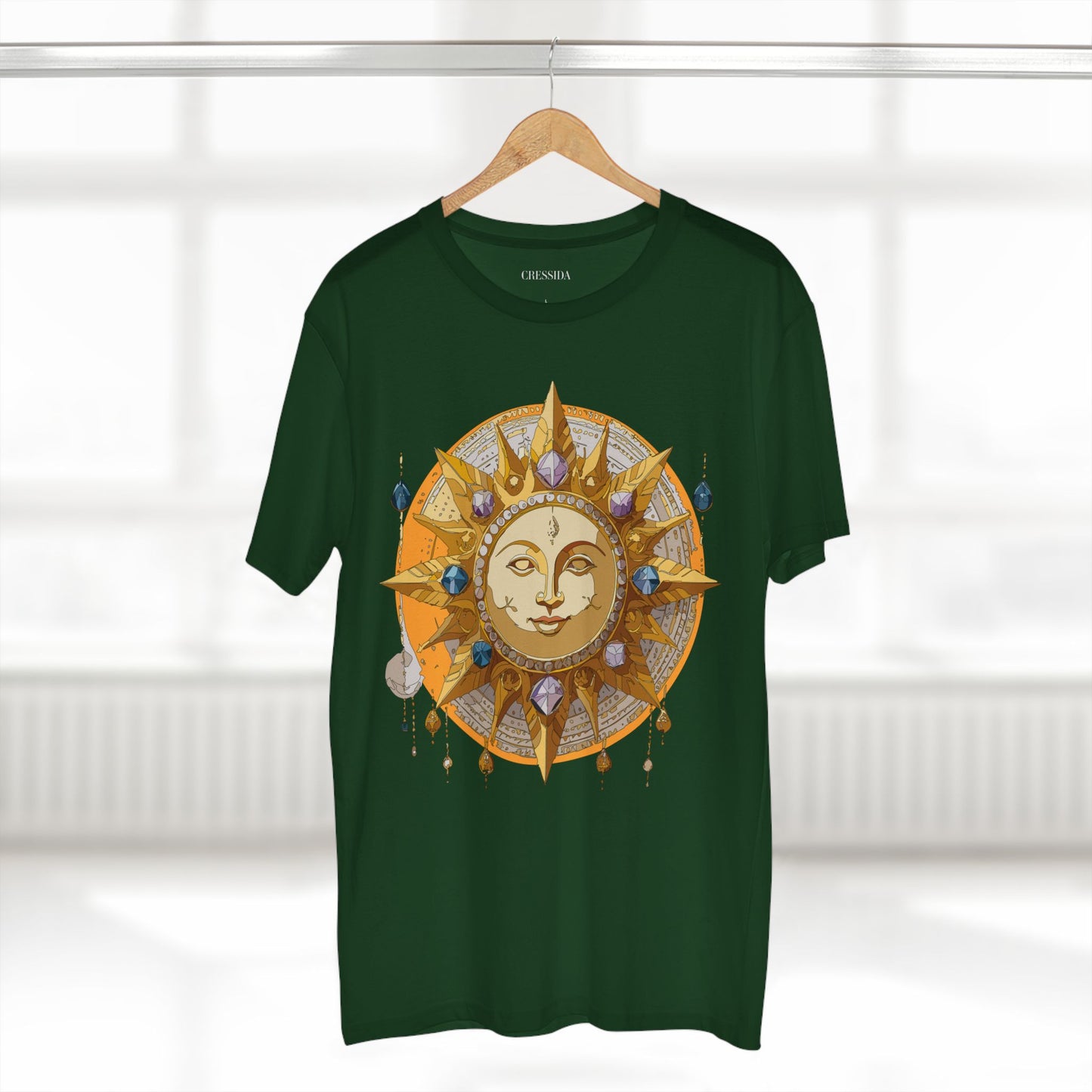 Sun Shirt, Shirt with Sun, Tee Shirt with Gold Sun