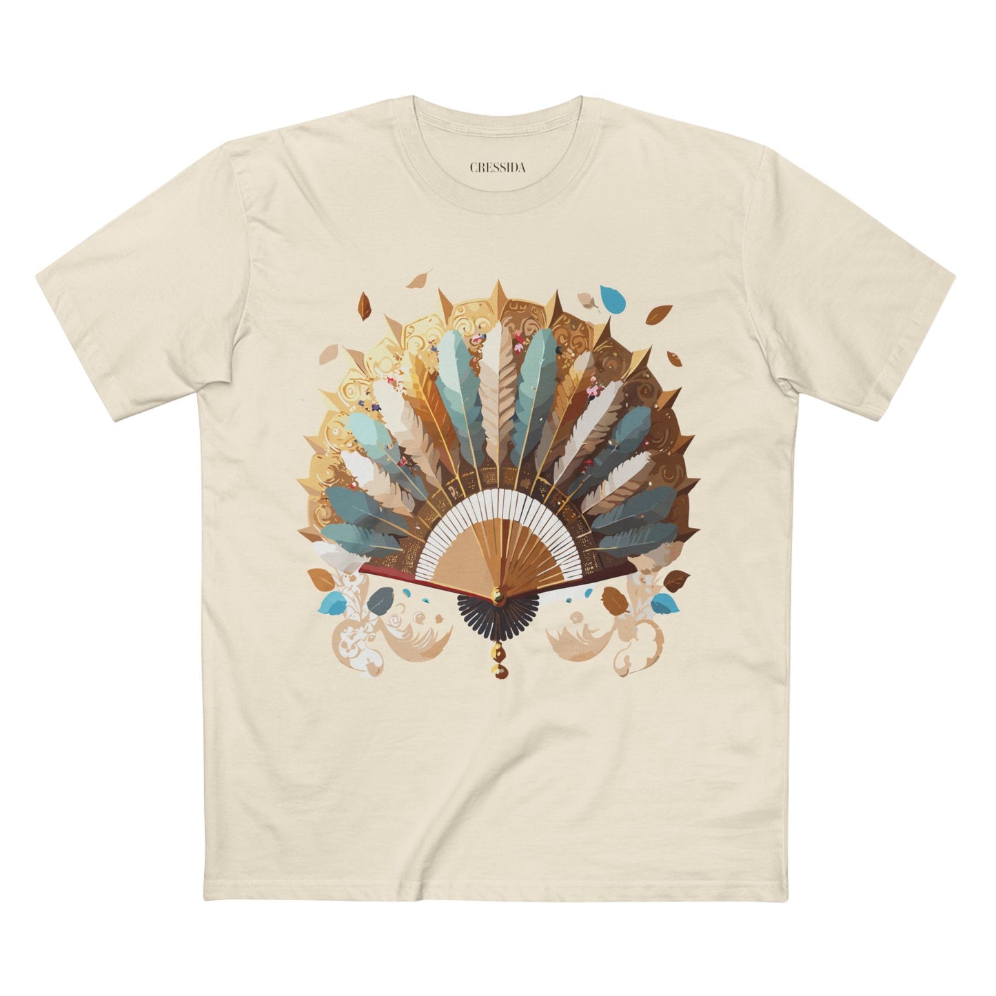 Fan shirt, Shirt with Fan, Tee Shirt with Antique Fan