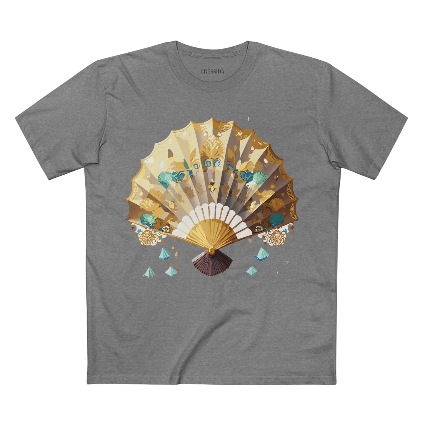 Fan shirt, Shirt with Fan, Tee Shirt with Antique Fan