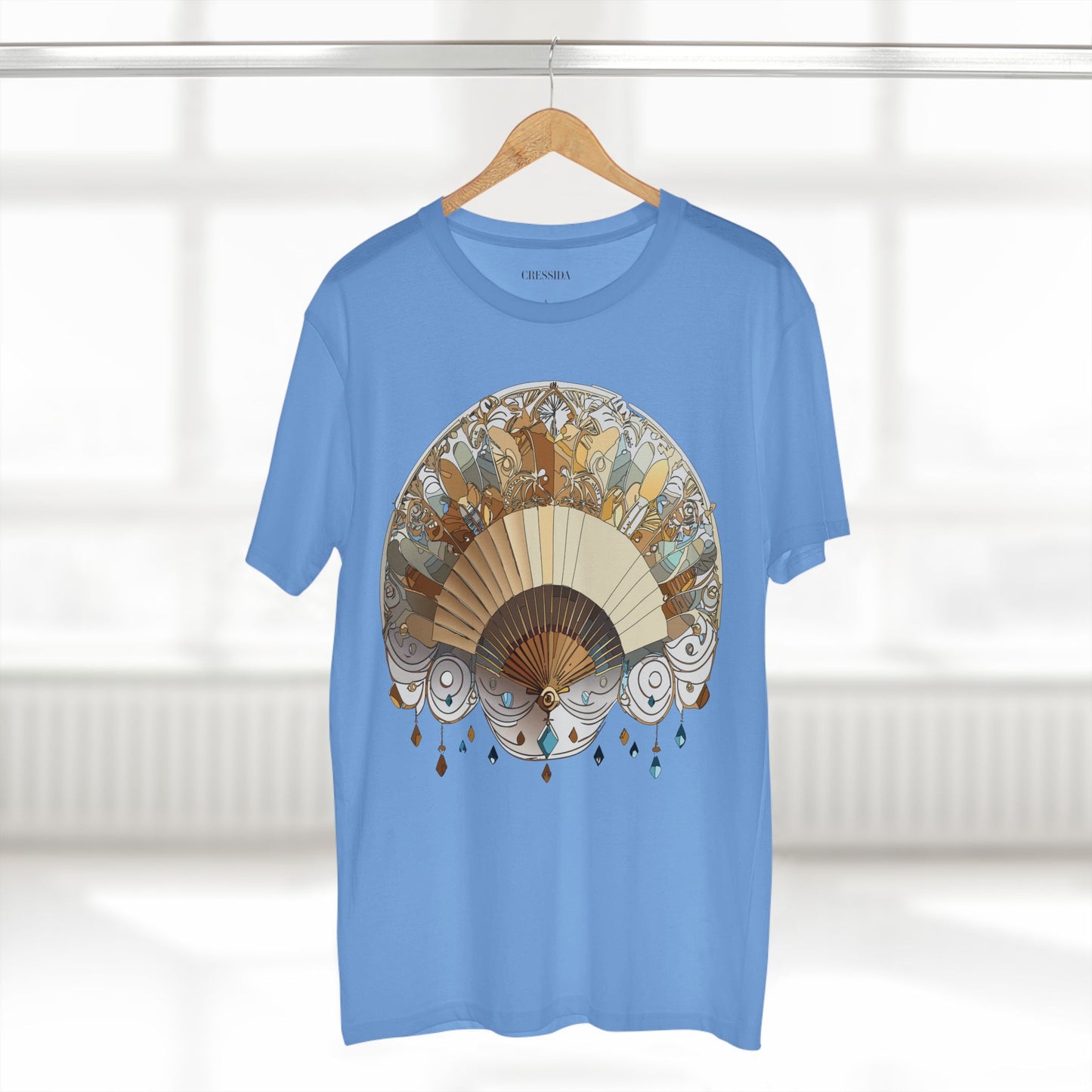 Fan shirt, Shirt with Fan, Tee Shirt with Antique Fan