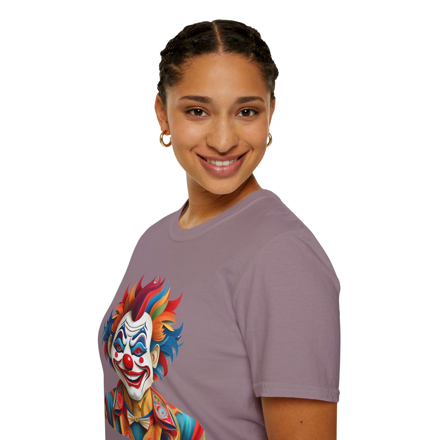 Clown Shirt, T Shirt with Clown, Funny Man Shirt, Tee Shirt with Funny Man, Circus Shirt, Shirt with Circus, Scary Man Shirt, Shirt with Scary Man