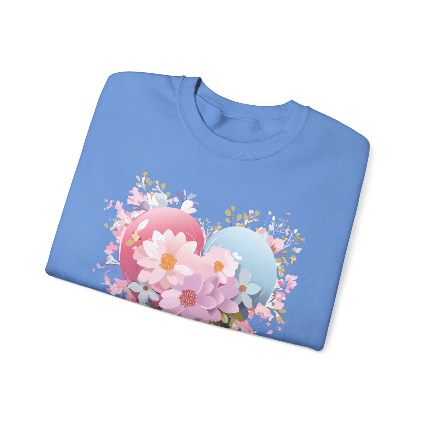 Floral Heart Sweatshirt, Floral Love Sweatshirt, Valentine's Day Sweatshirt, Heart Floral Sweatshirt