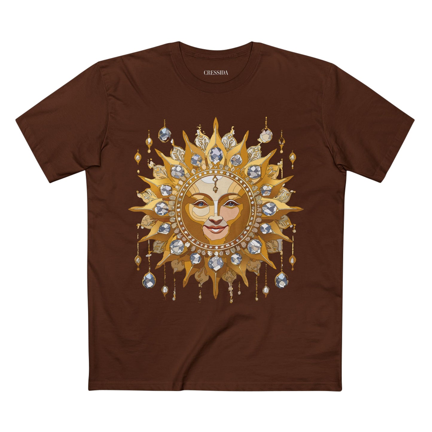 Sun Shirt, Shirt with Sun, Tee Shirt with Gold Sun