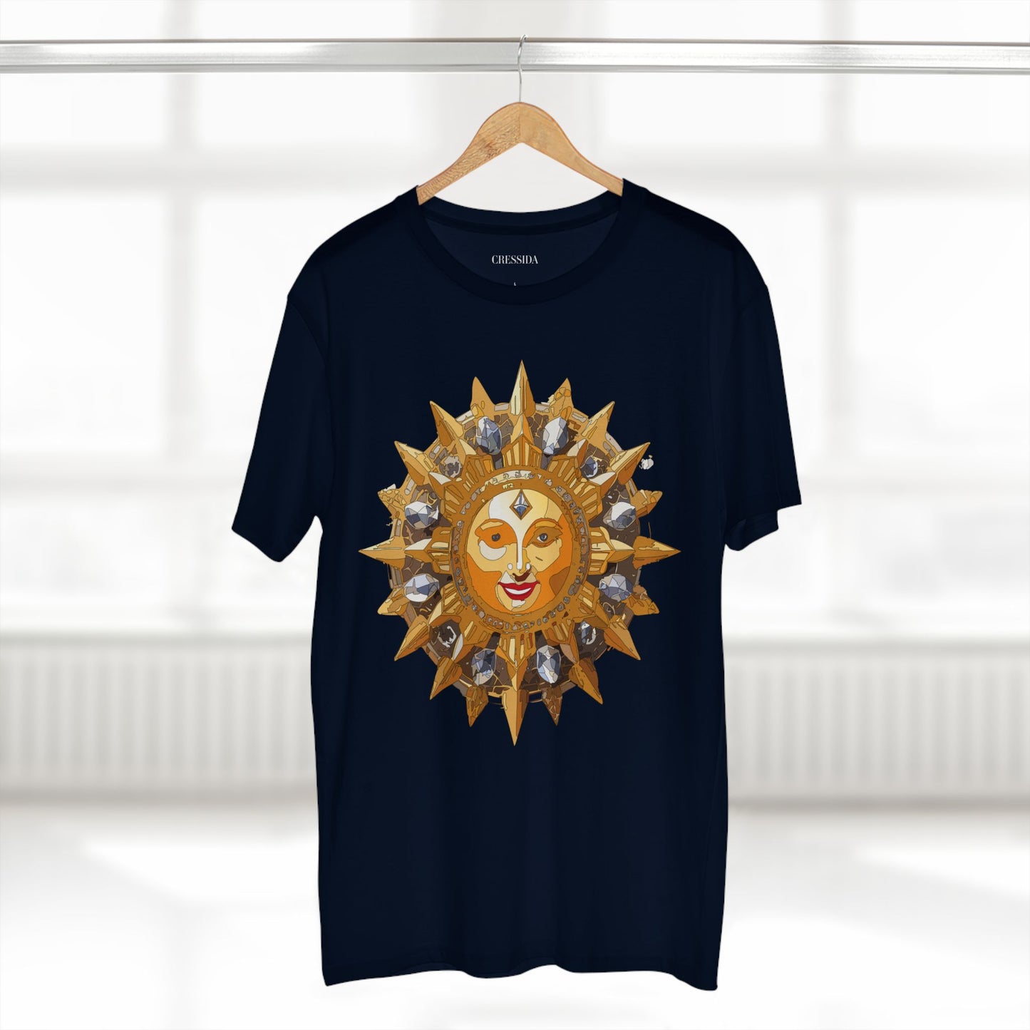 Sun Shirt, Shirt with Sun, Tee Shirt with Gold Sun