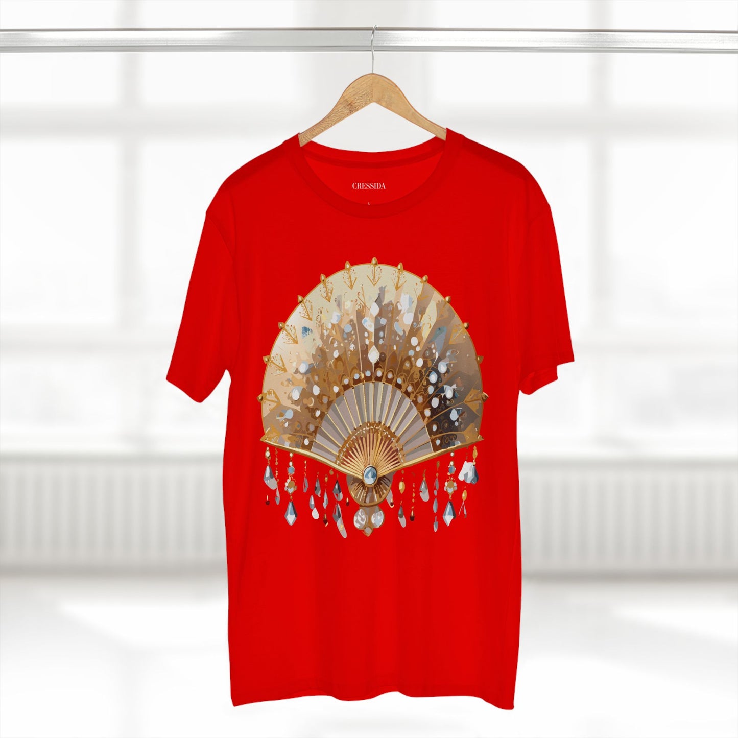 Fan shirt, Shirt with Fan, Tee Shirt with Antique Fan