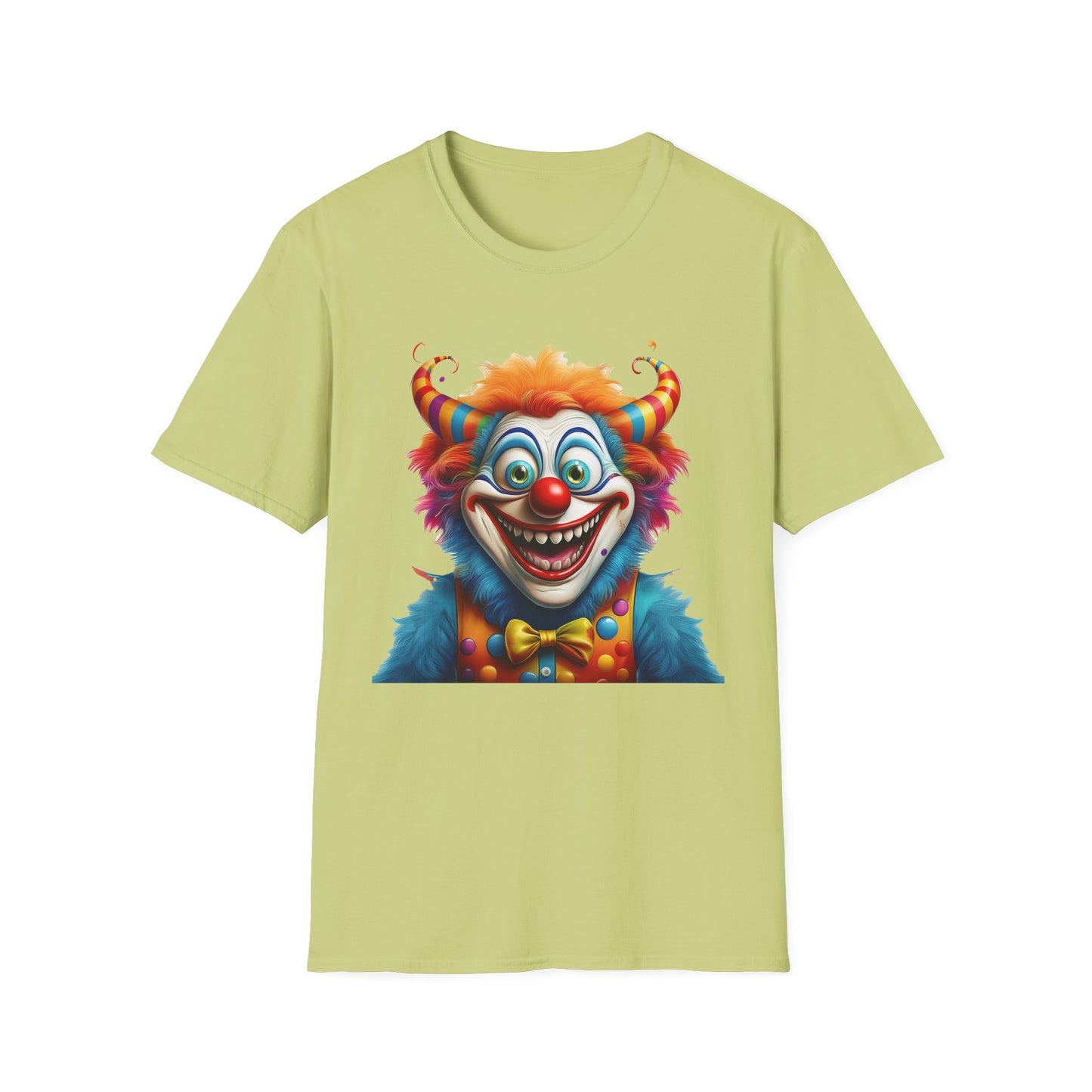 Clown Shirt, T Shirt with Clown, Funny Man Shirt, Tee Shirt with Funny Man, Circus Shirt, Shirt with Circus, Scary Man Shirt, Shirt with Scary Man