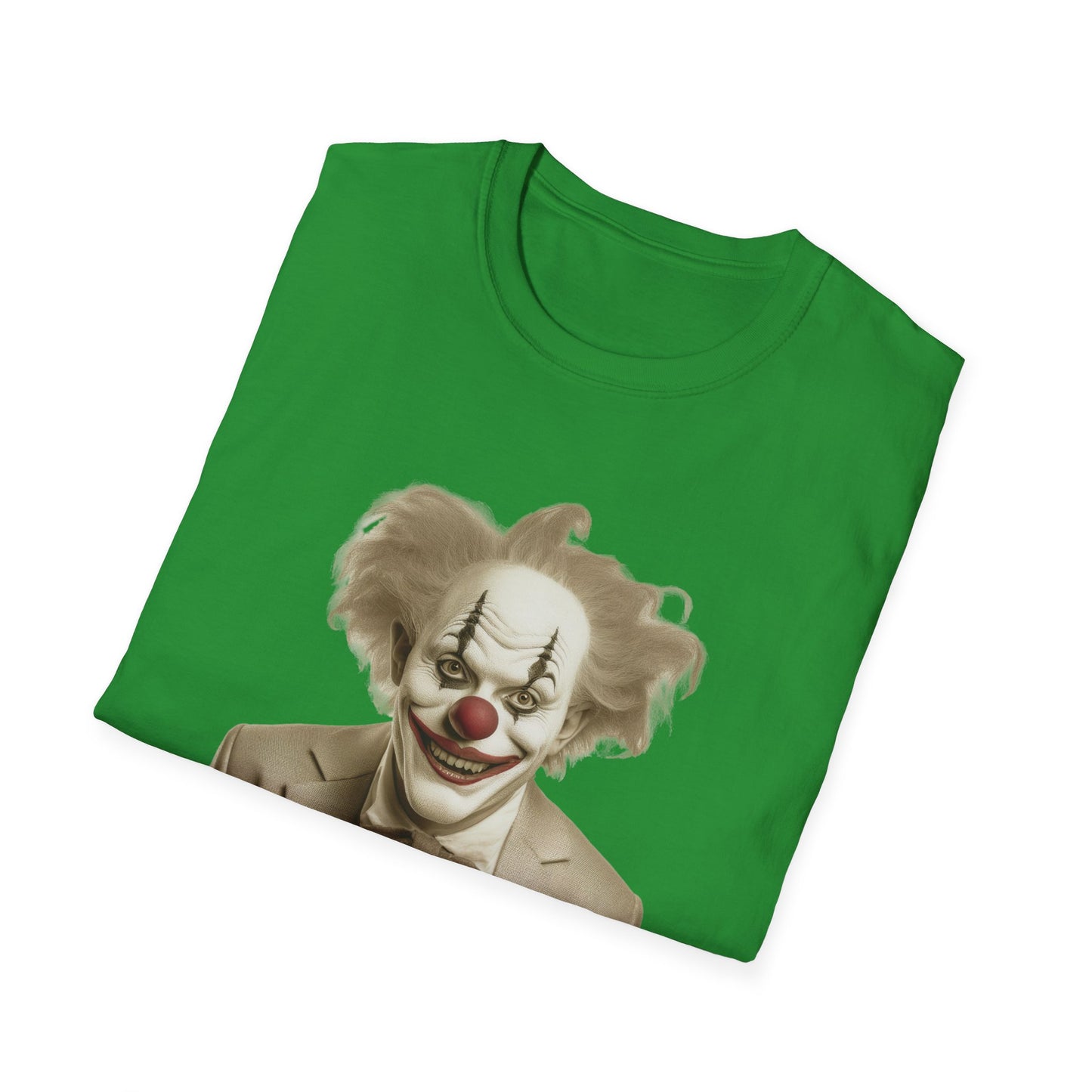 Clown Shirt, T Shirt with Clown, Funny Man Shirt, Tee Shirt with Funny Man, Circus Shirt, Shirt with Circus, Scary Man Shirt, Shirt with Scary Man