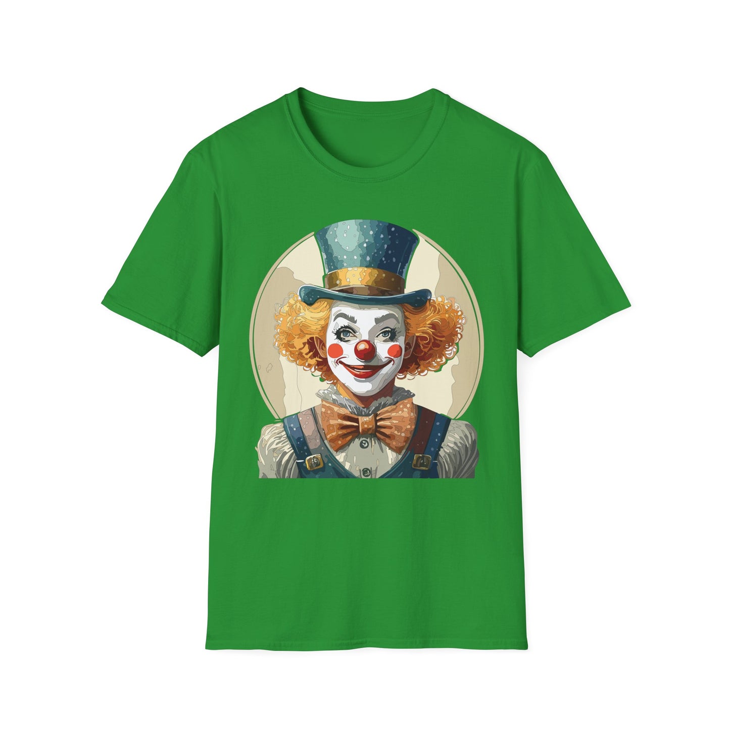Clown Shirt, T Shirt with Clown, Funny Man Shirt, Tee Shirt with Funny Man, Circus Shirt, Shirt with Circus, Scary Man Shirt, Shirt with Scary Man