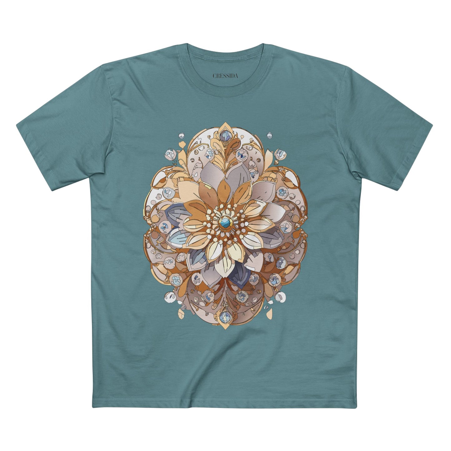 Floral Shirt, Shirt with Flower, Tee Shirt with Antique Flower