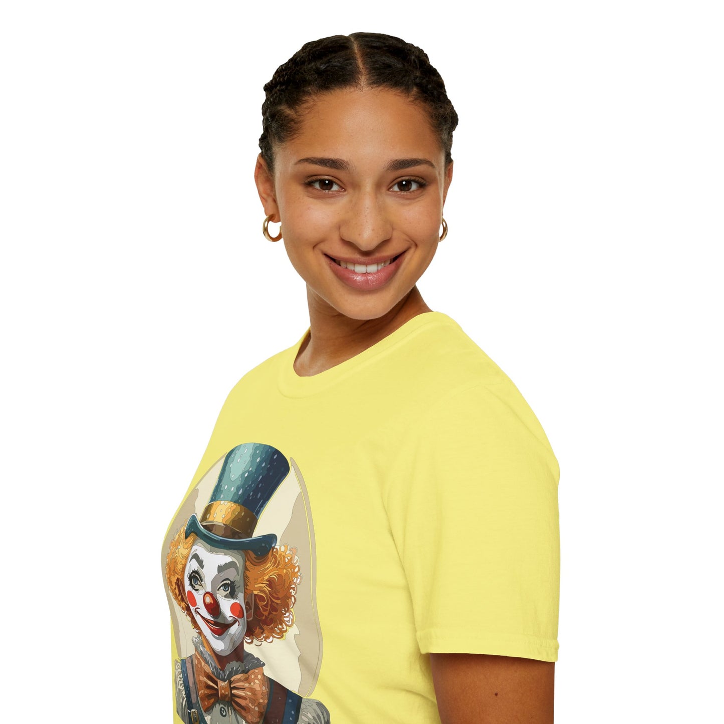 Clown Shirt, T Shirt with Clown, Funny Man Shirt, Tee Shirt with Funny Man, Circus Shirt, Shirt with Circus, Scary Man Shirt, Shirt with Scary Man