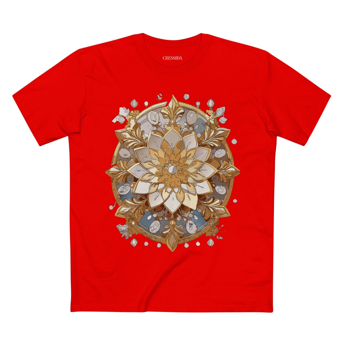 Floral Shirt, Shirt with Flower, Tee Shirt with Antique Flower