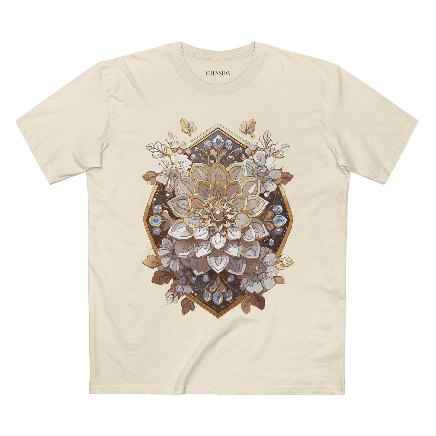 Floral Shirt, Shirt with Flower, Tee Shirt with Antique Flower