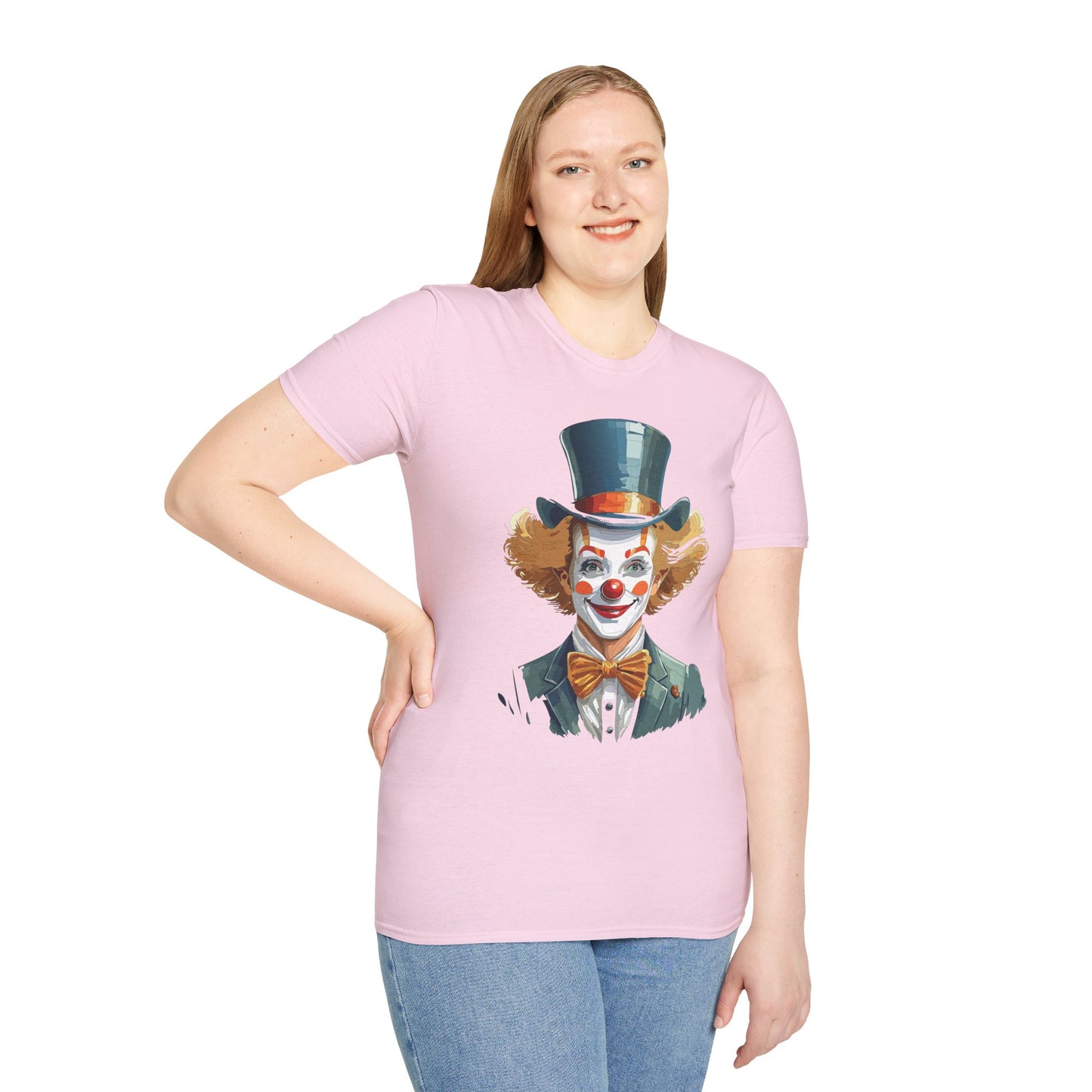 Clown Shirt, T Shirt with Clown, Funny Man Shirt, Tee Shirt with Funny Man, Circus Shirt, Shirt with Circus, Scary Man Shirt, Shirt with Scary Man