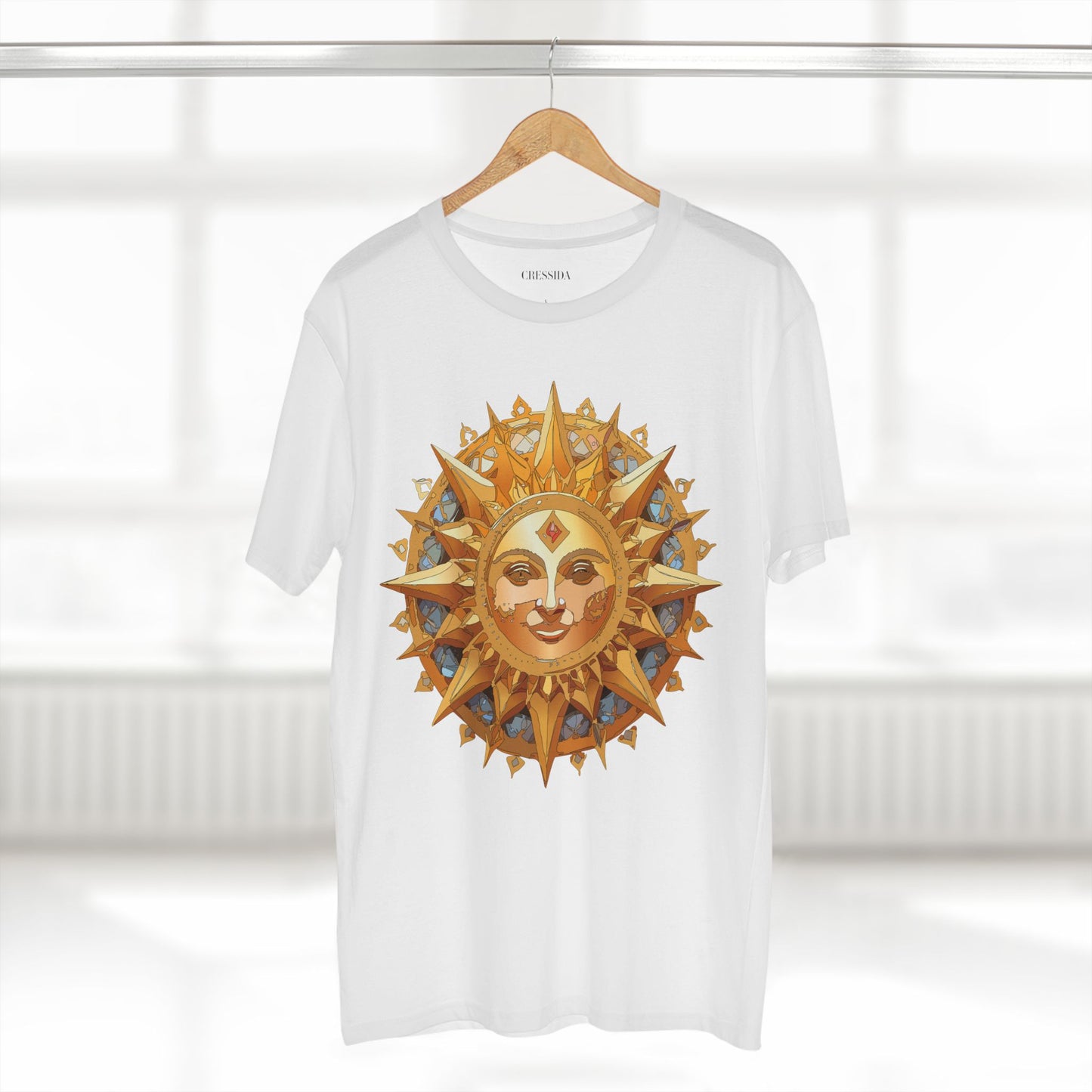 Sun Shirt, Shirt with Sun, Tee Shirt with Gold Sun