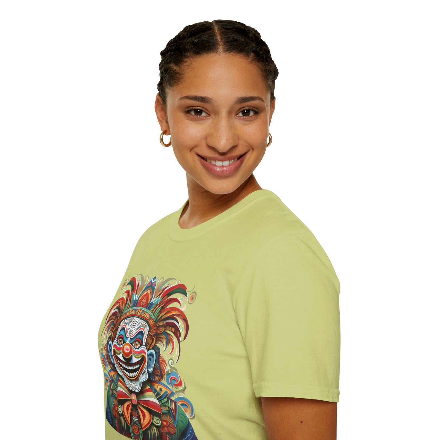 Clown Shirt, T Shirt with Clown, Funny Man Shirt, Tee Shirt with Funny Man, Circus Shirt, Shirt with Circus, Scary Man Shirt, Shirt with Scary Man