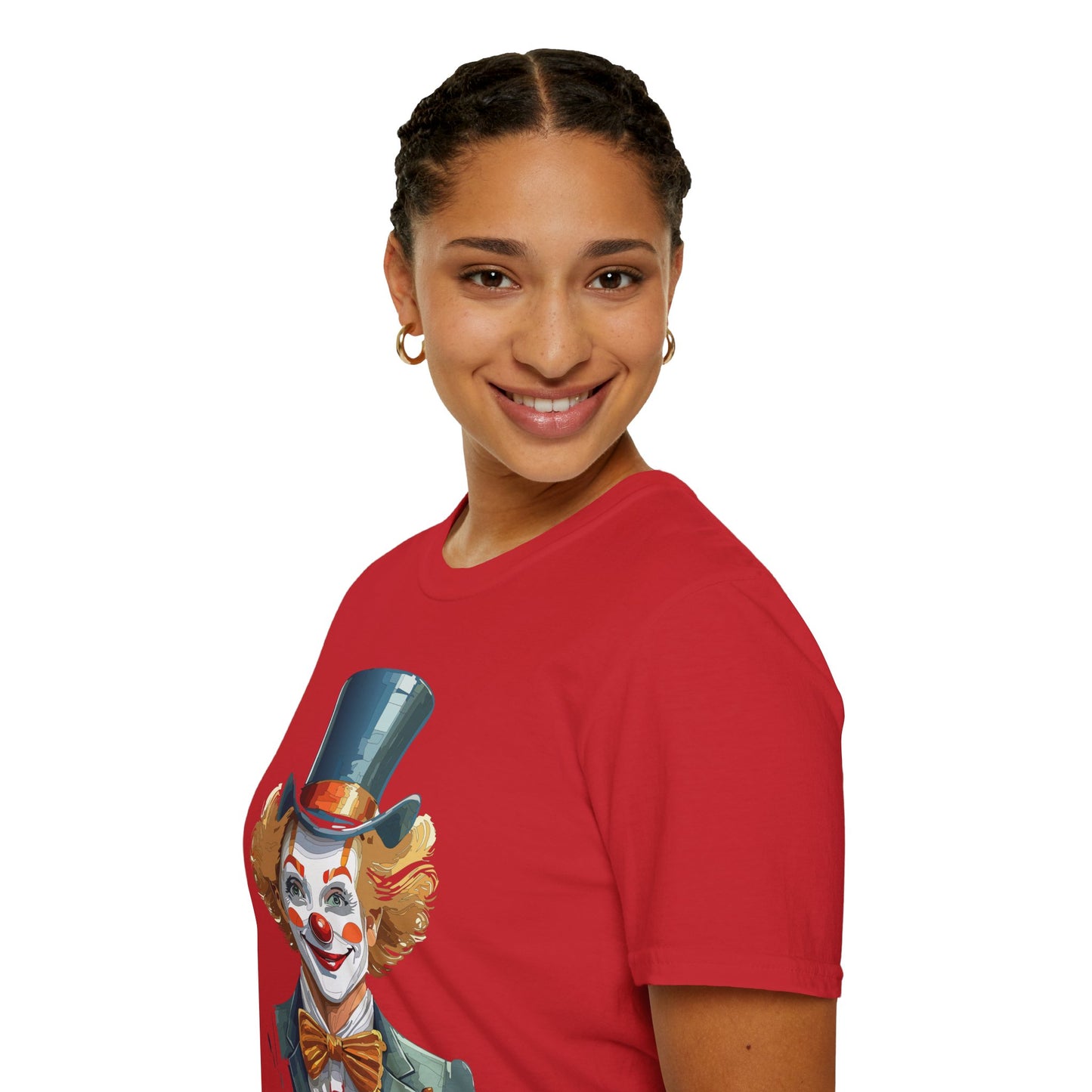 Clown Shirt, T Shirt with Clown, Funny Man Shirt, Tee Shirt with Funny Man, Circus Shirt, Shirt with Circus, Scary Man Shirt, Shirt with Scary Man