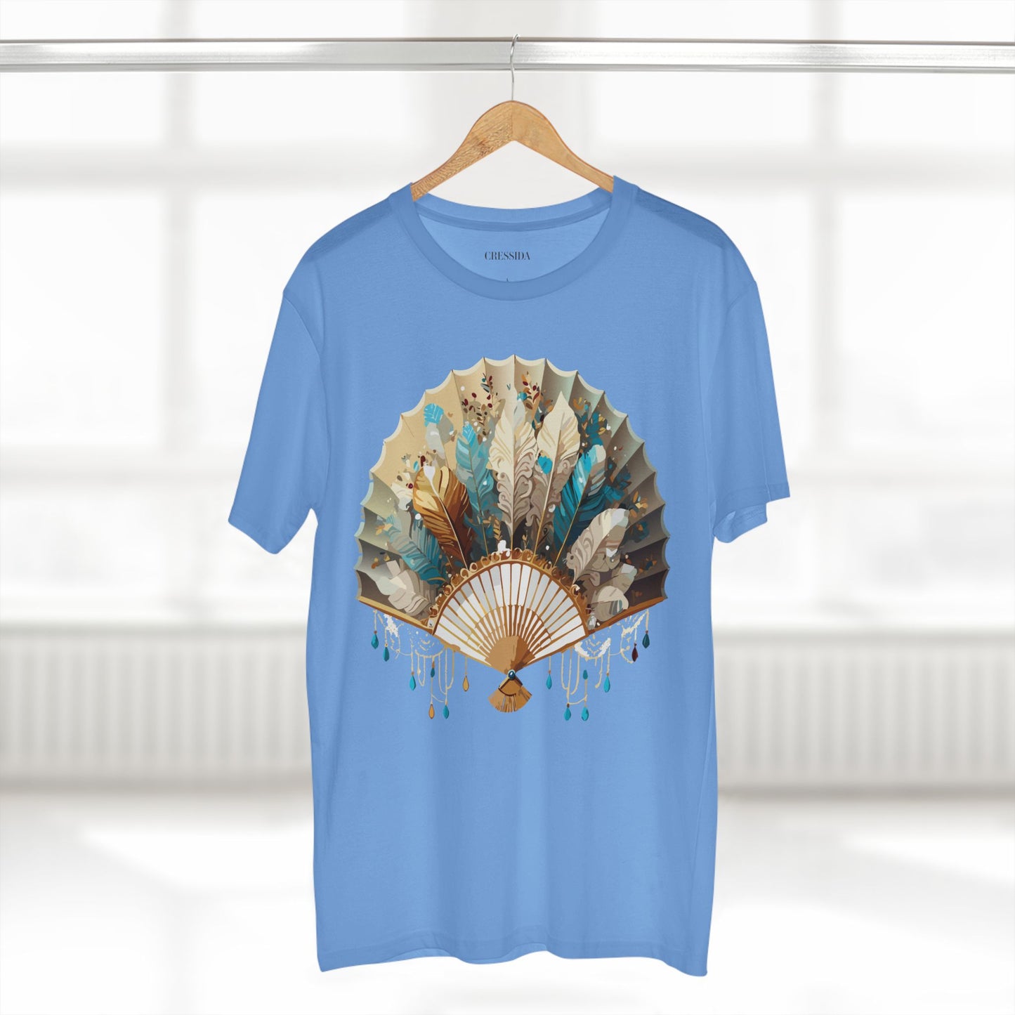 Fan shirt, Shirt with Fan, Tee Shirt with Antique Fan