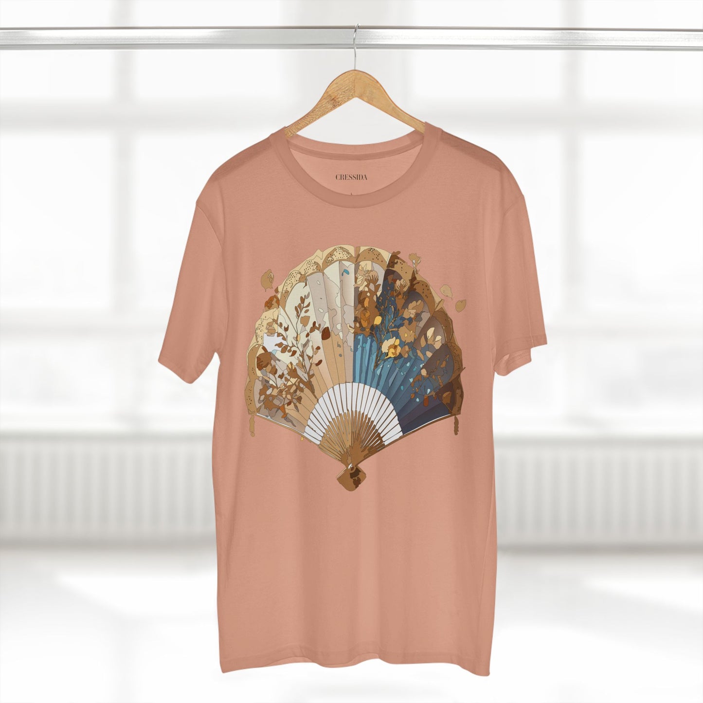 Fan shirt, Shirt with Fan, Tee Shirt with Antique Fan