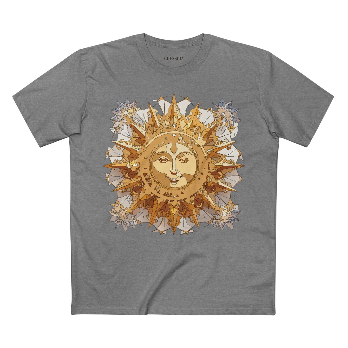 Sun Shirt, Shirt with Sun, Tee Shirt with Gold Sun
