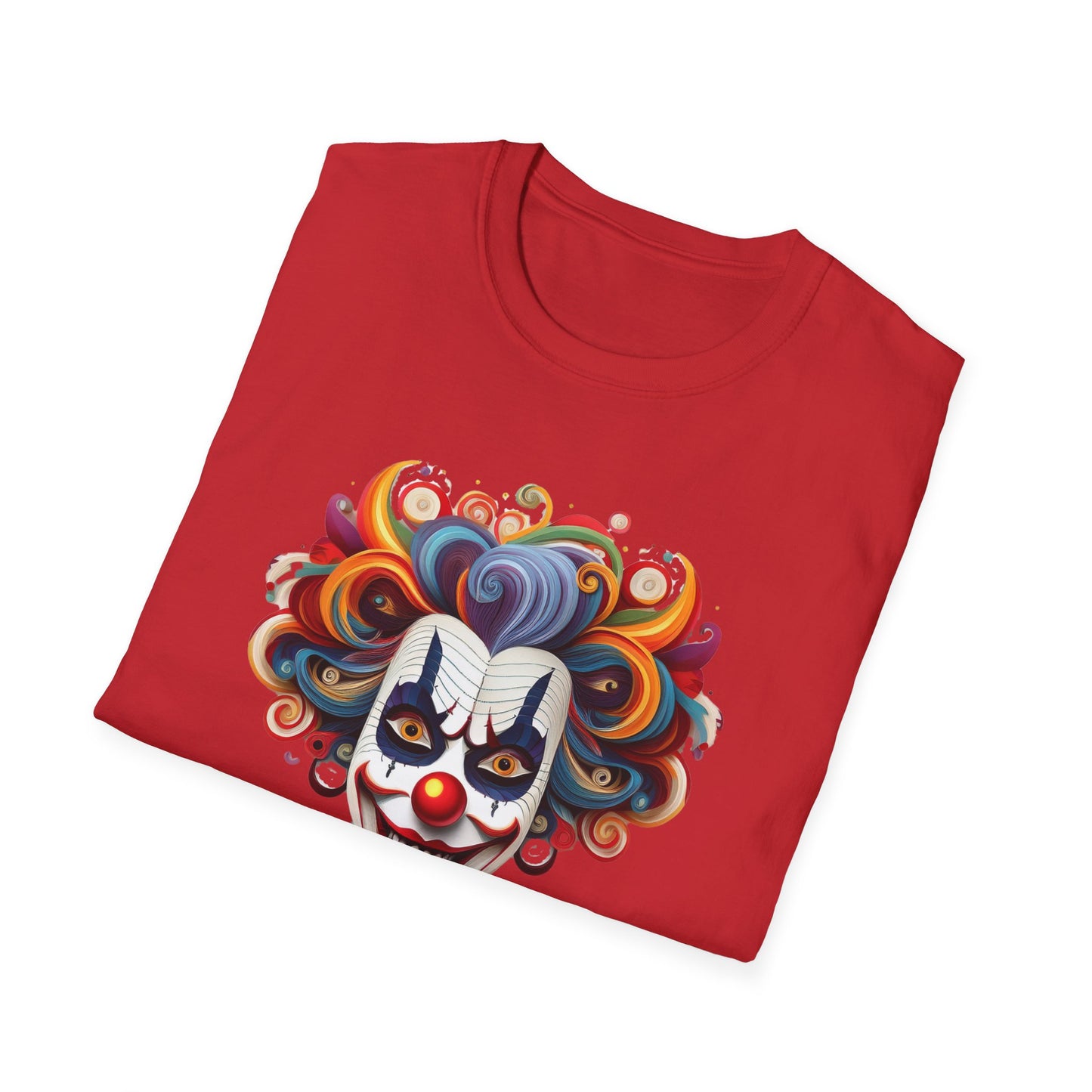 Clown Shirt, T Shirt with Clown, Funny Man Shirt, Tee Shirt with Funny Man, Circus Shirt, Shirt with Circus, Scary Man Shirt, Shirt with Scary Man