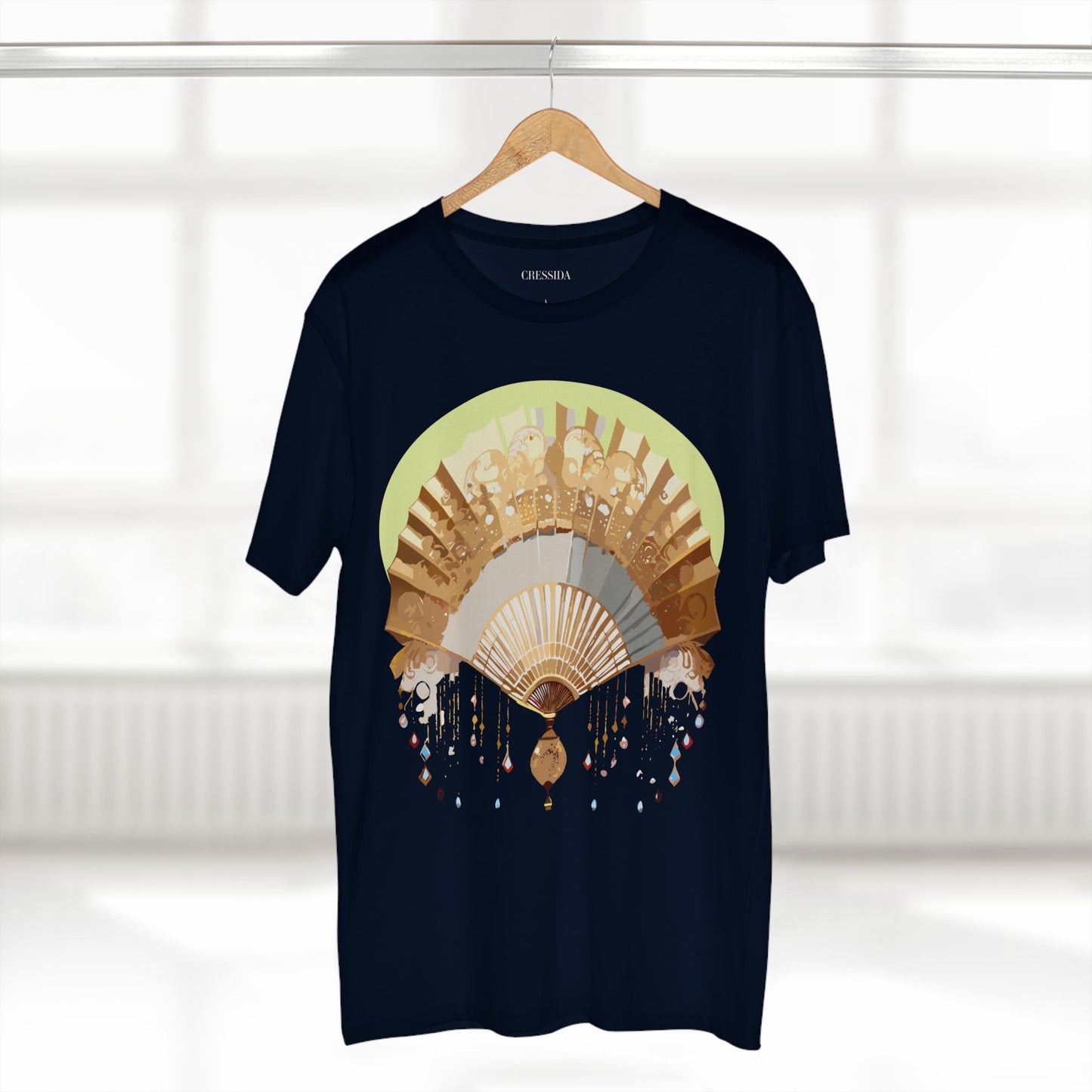 Fan shirt, Shirt with Fan, Tee Shirt with Antique Fan