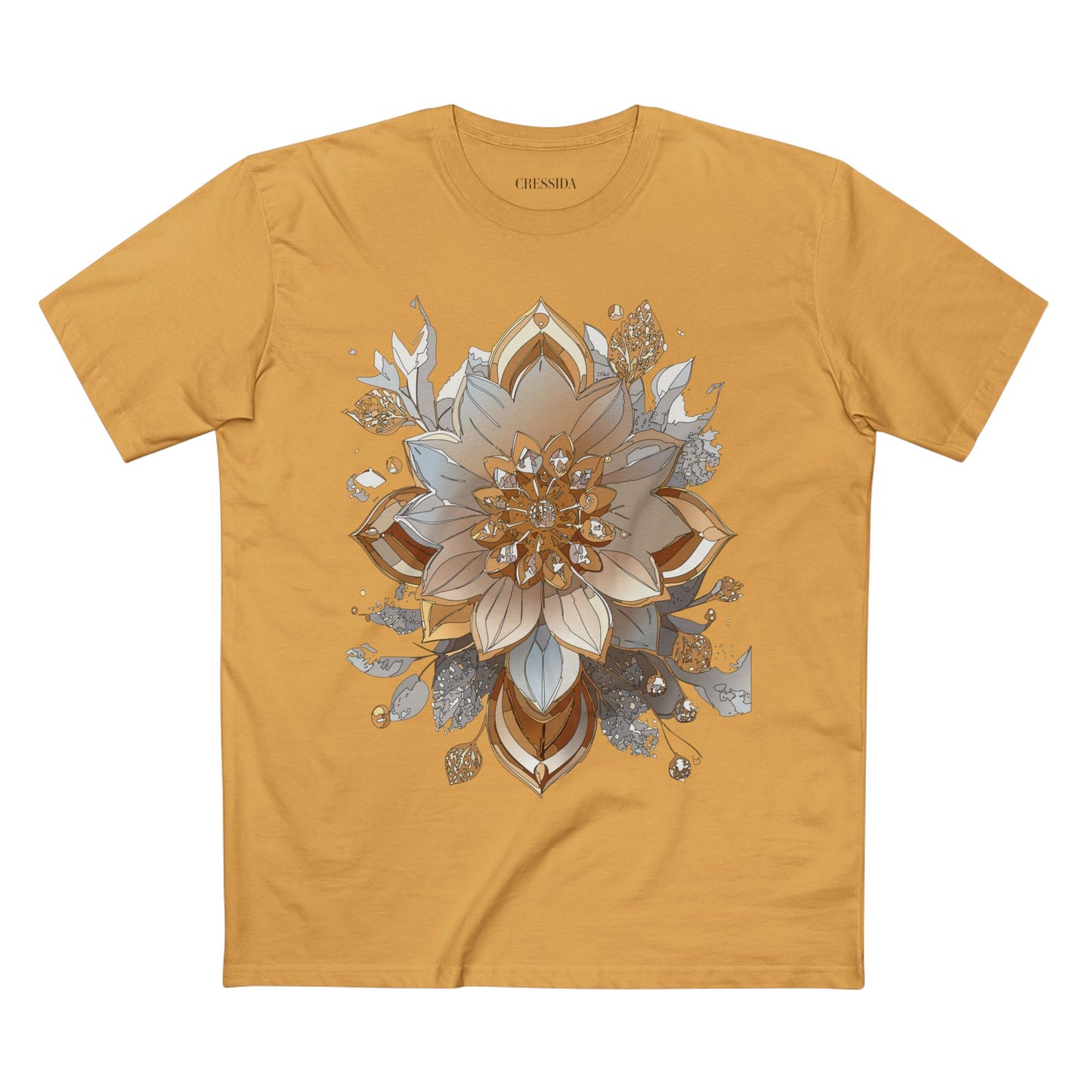 Floral Shirt, Shirt with Flower, Tee Shirt with Antique Flower