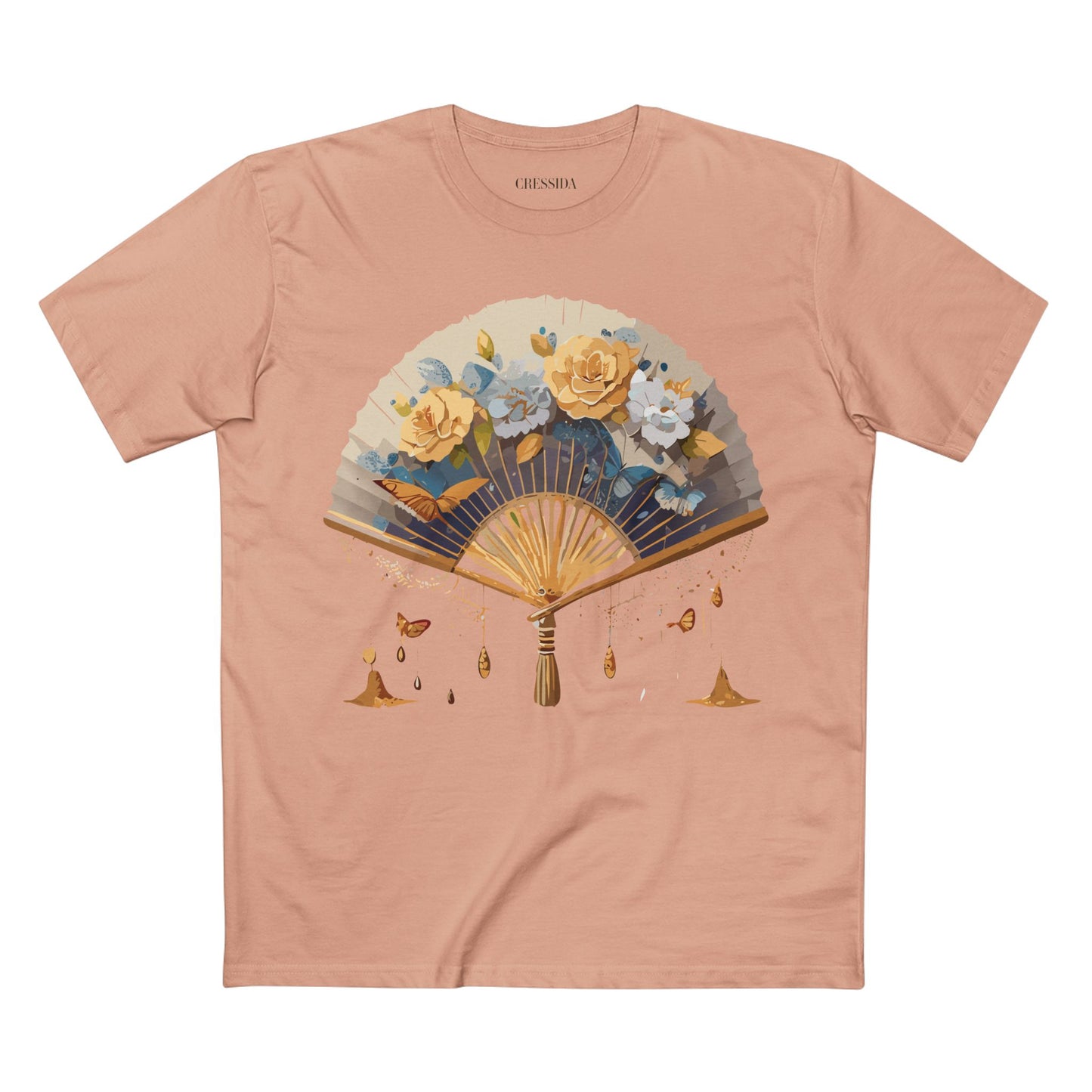 Fan shirt, Shirt with Fan, Tee Shirt with Antique Fan
