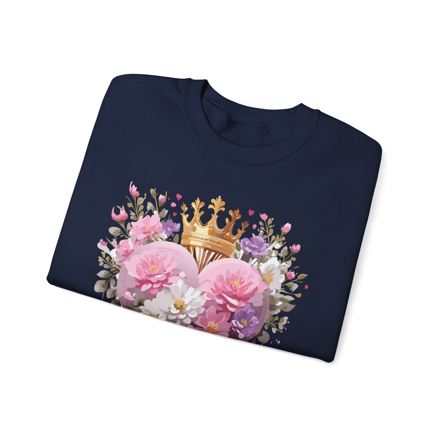 Floral Heart Sweatshirt, Floral Love Sweatshirt, Valentine's Day Sweatshirt, Heart Floral Sweatshirt
