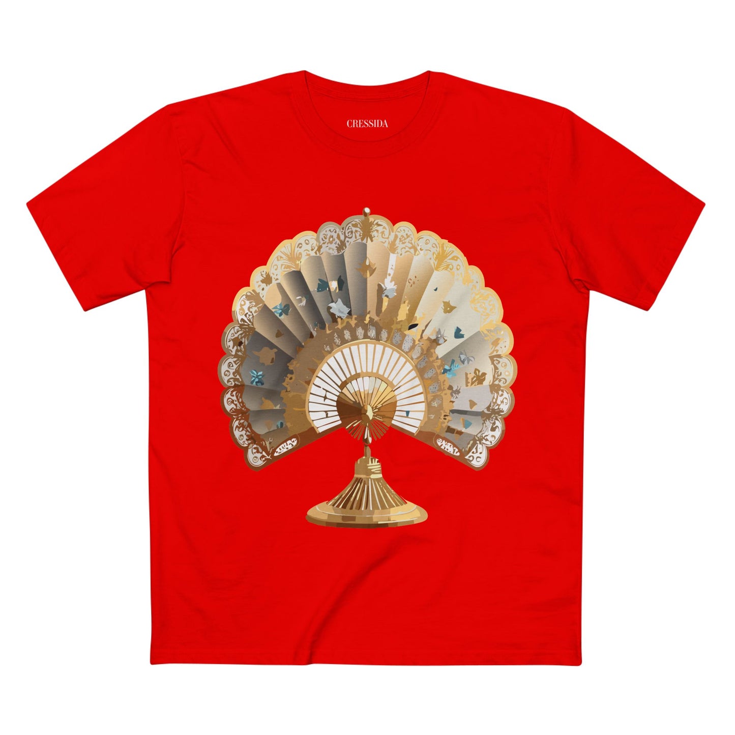 Fan shirt, Shirt with Fan, Tee Shirt with Antique Fan