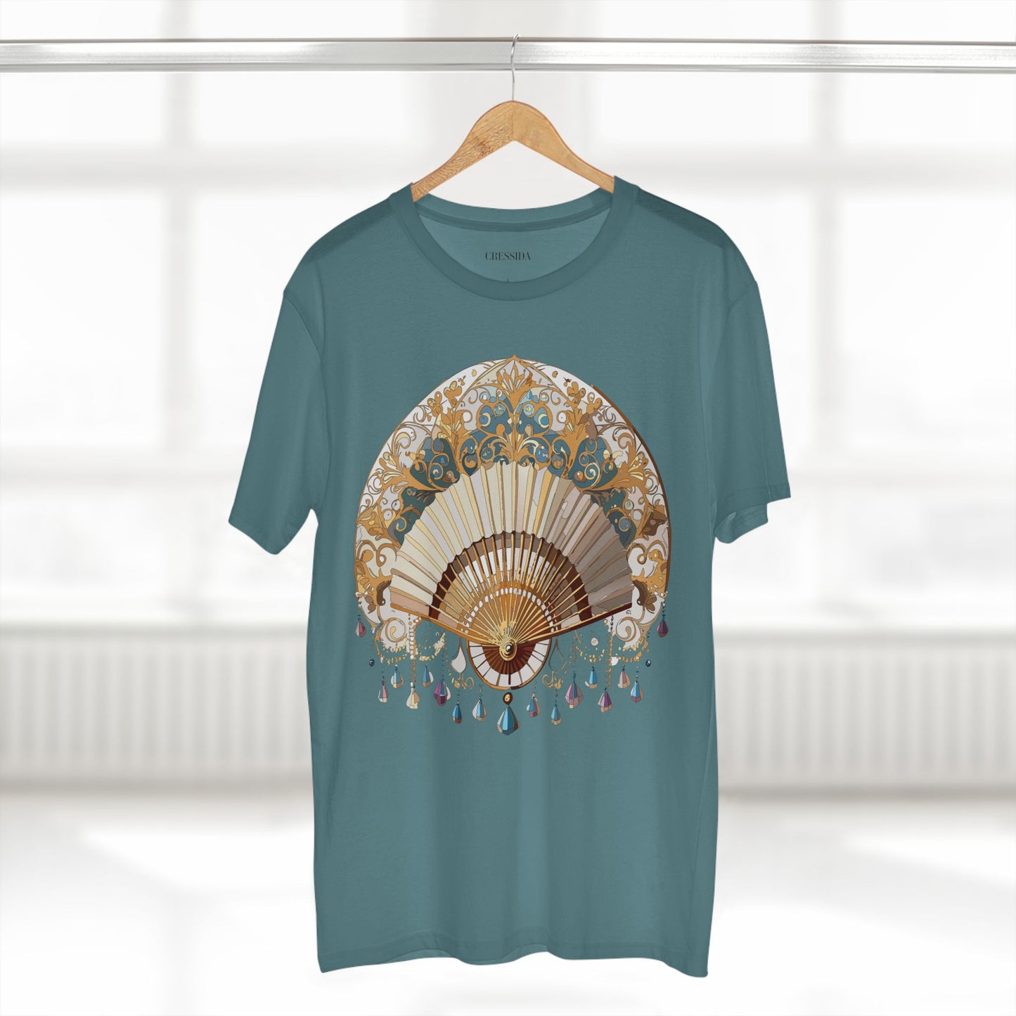 Fan shirt, Shirt with Fan, Tee Shirt with Antique Fan