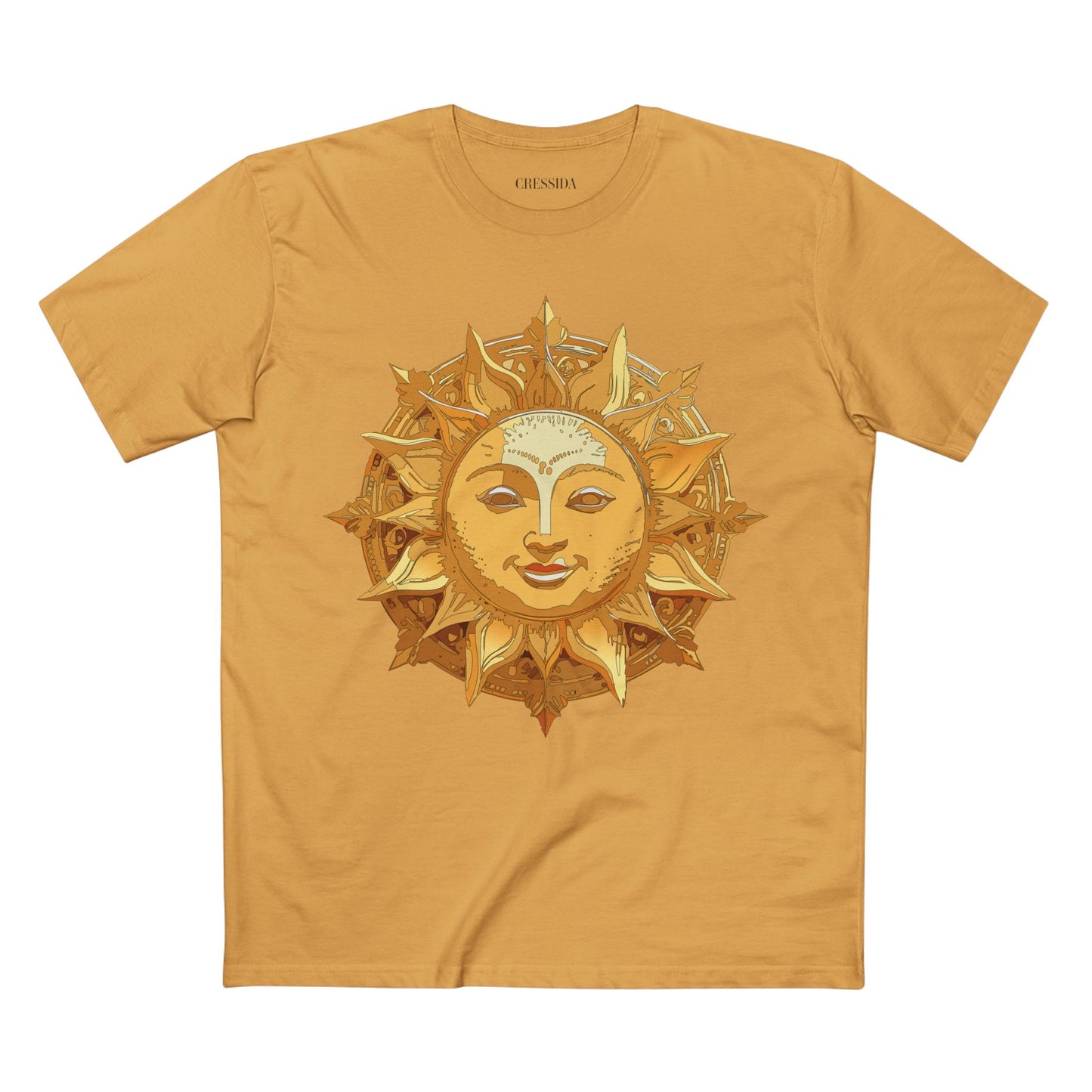 Sun Shirt, Shirt with Sun, Tee Shirt with Gold Sun