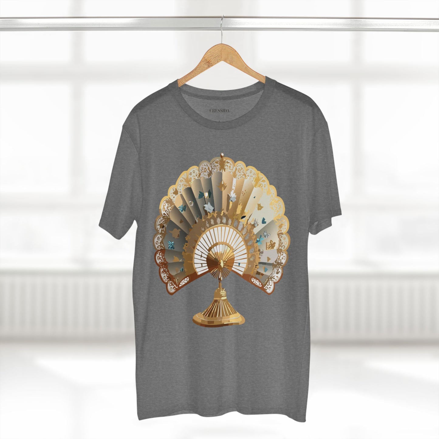 Fan shirt, Shirt with Fan, Tee Shirt with Antique Fan