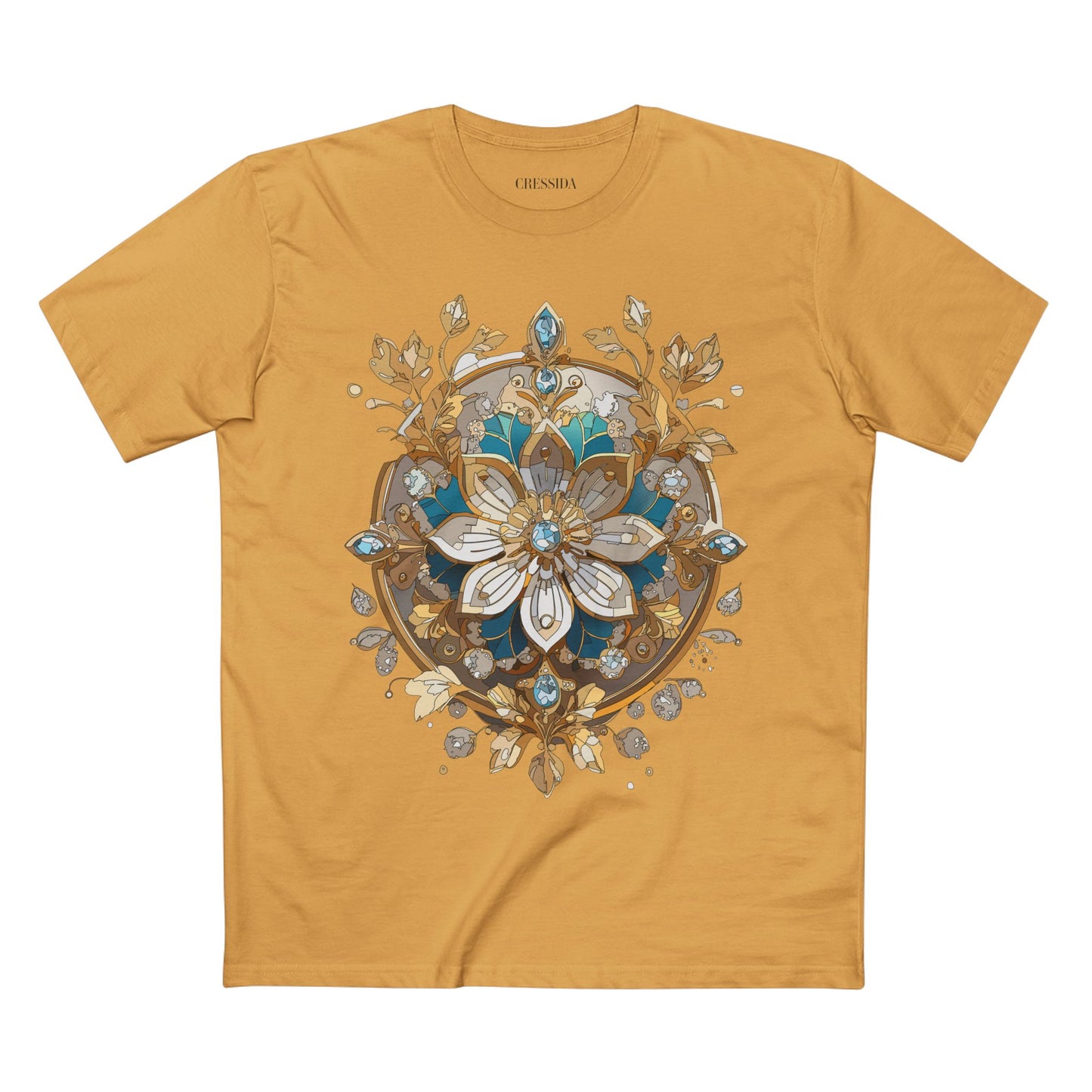 Floral Shirt, Shirt with Flower, Tee Shirt with Antique Flower