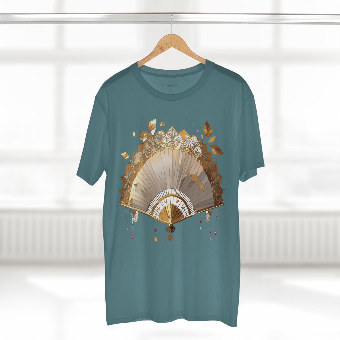 Fan shirt, Shirt with Fan, Tee Shirt with Antique Fan