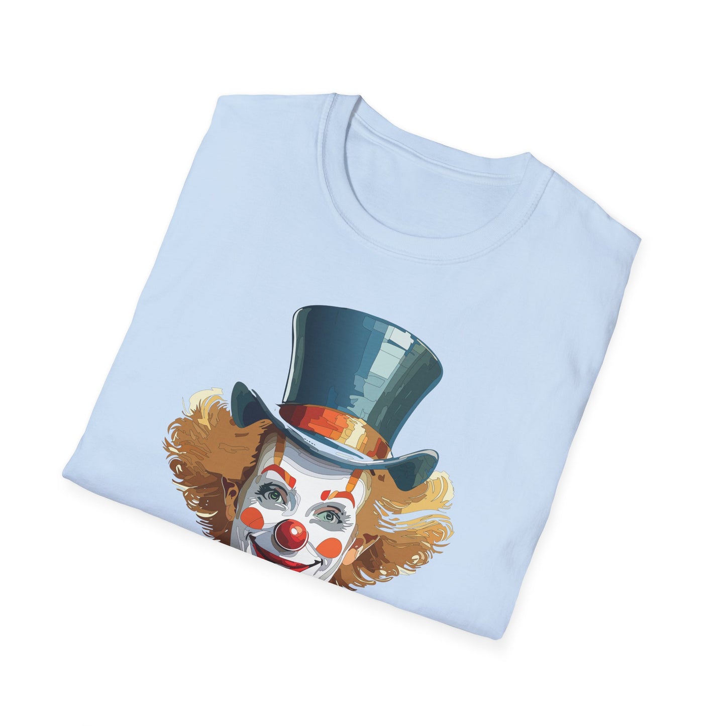 Clown Shirt, T Shirt with Clown, Funny Man Shirt, Tee Shirt with Funny Man, Circus Shirt, Shirt with Circus, Scary Man Shirt, Shirt with Scary Man