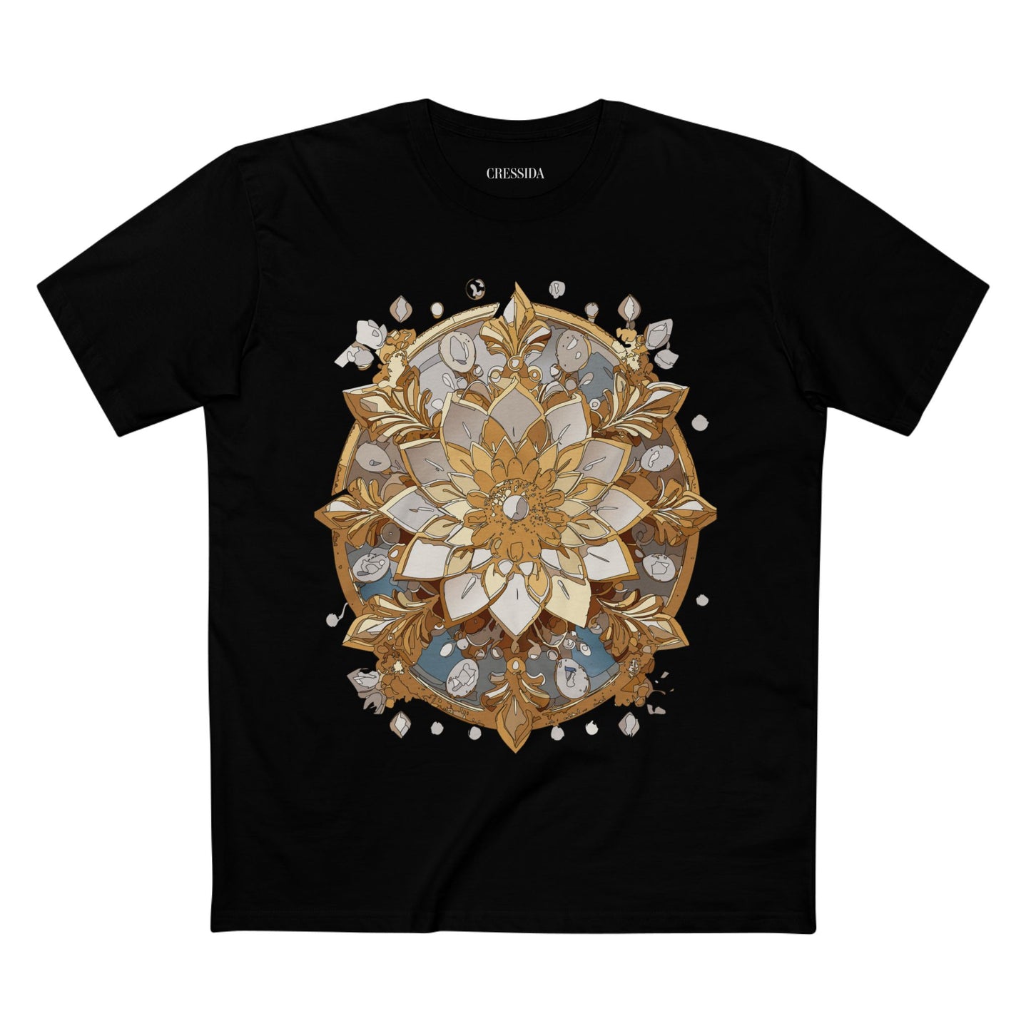 Floral Shirt, Shirt with Flower, Tee Shirt with Antique Flower