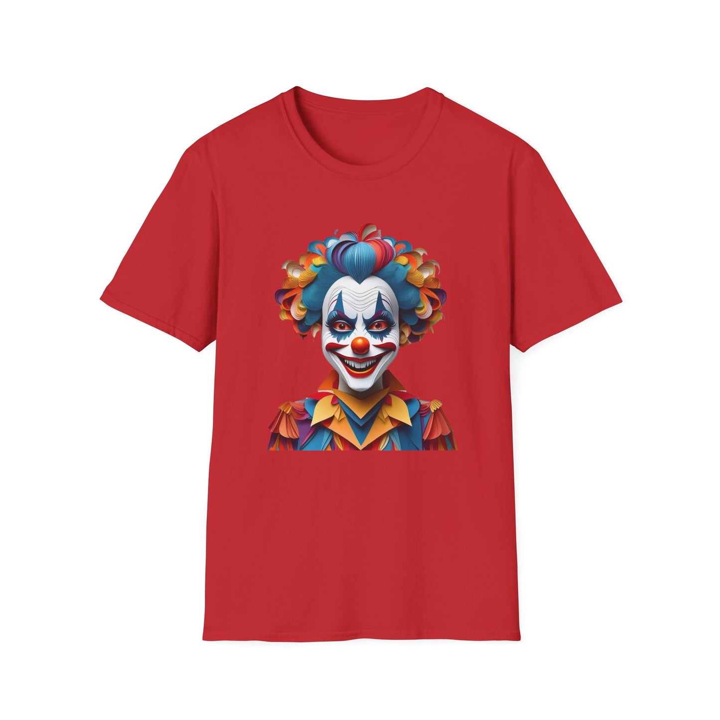 Clown Shirt, T Shirt with Clown, Funny Man Shirt, Tee Shirt with Funny Man, Circus Shirt, Shirt with Circus, Scary Man Shirt, Shirt with Scary Man