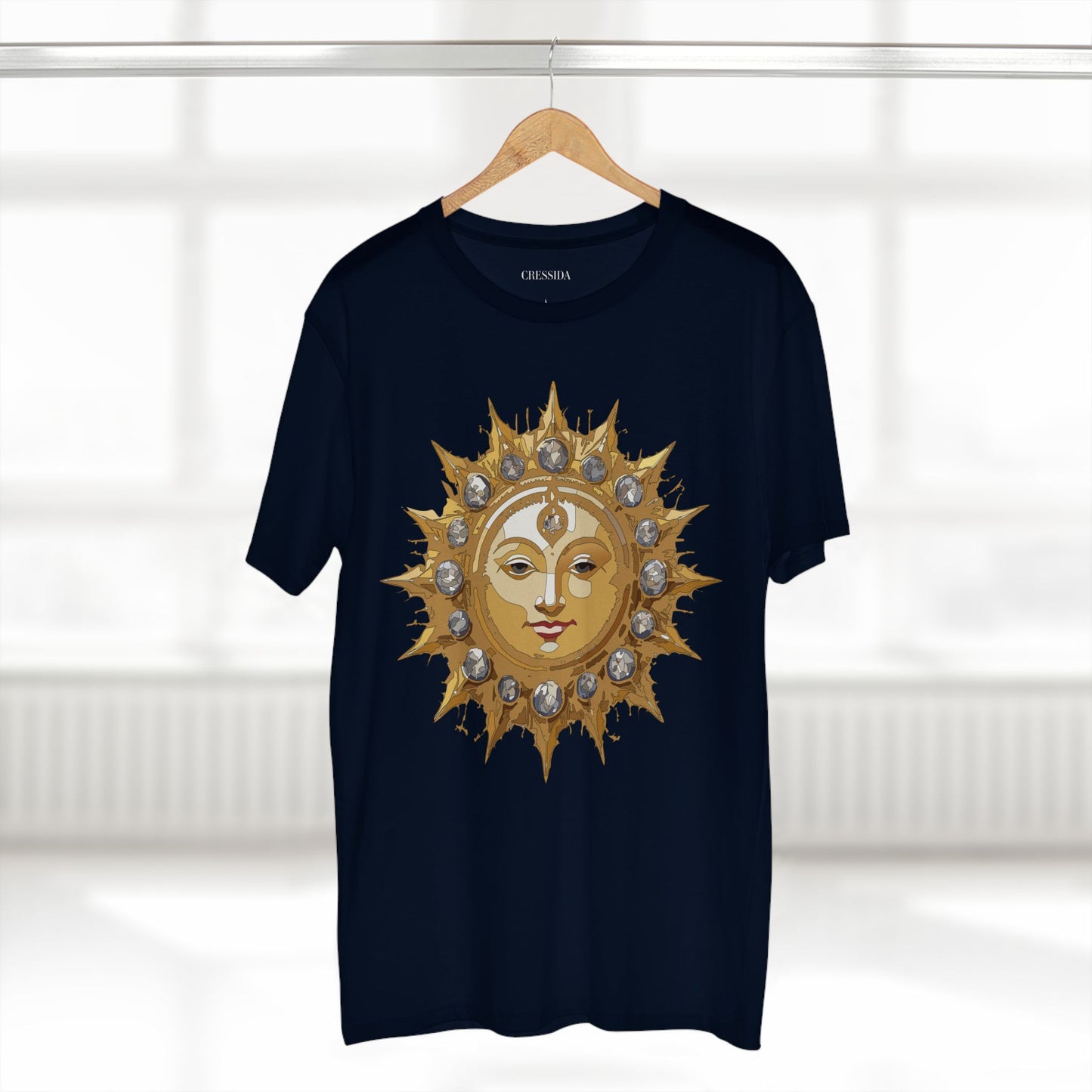Sun Shirt, Shirt with Sun, Tee Shirt with Gold Sun