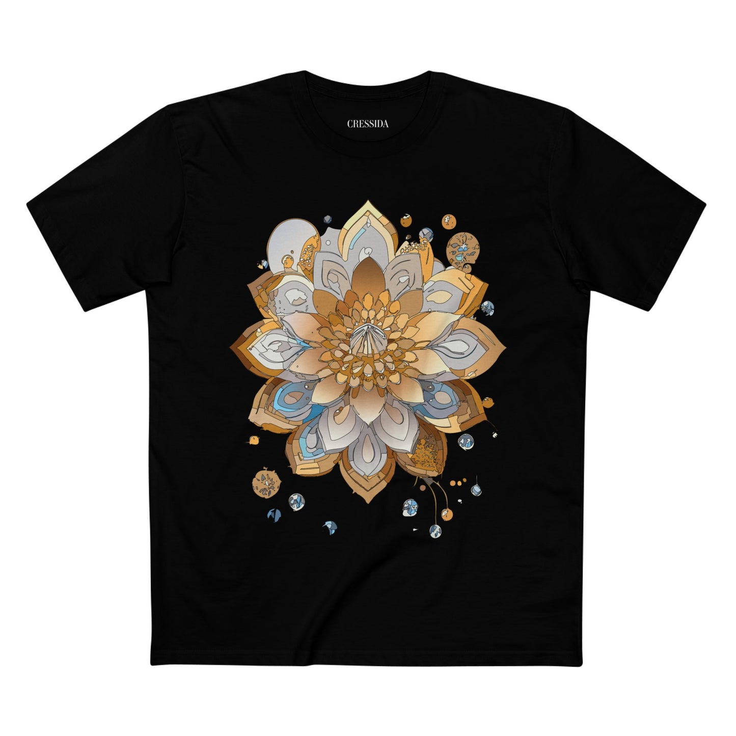 Floral Shirt, Shirt with Flower, Tee Shirt with Antique Flower