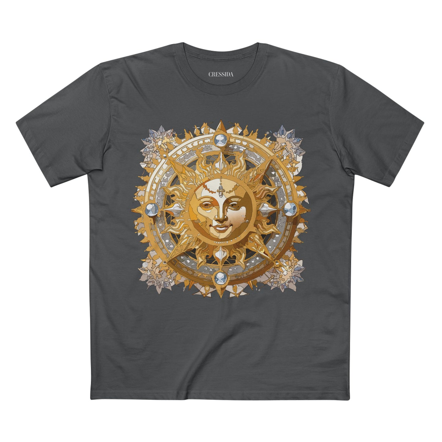Sun Shirt, Shirt with Sun, Tee Shirt with Gold Sun