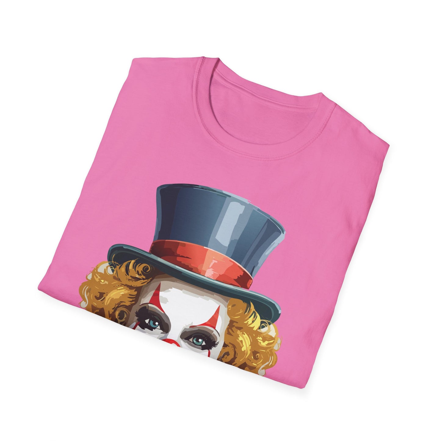 Clown Shirt, T Shirt with Clown, Funny Man Shirt, Tee Shirt with Funny Man, Circus Shirt, Shirt with Circus, Scary Man Shirt, Shirt with Scary Man