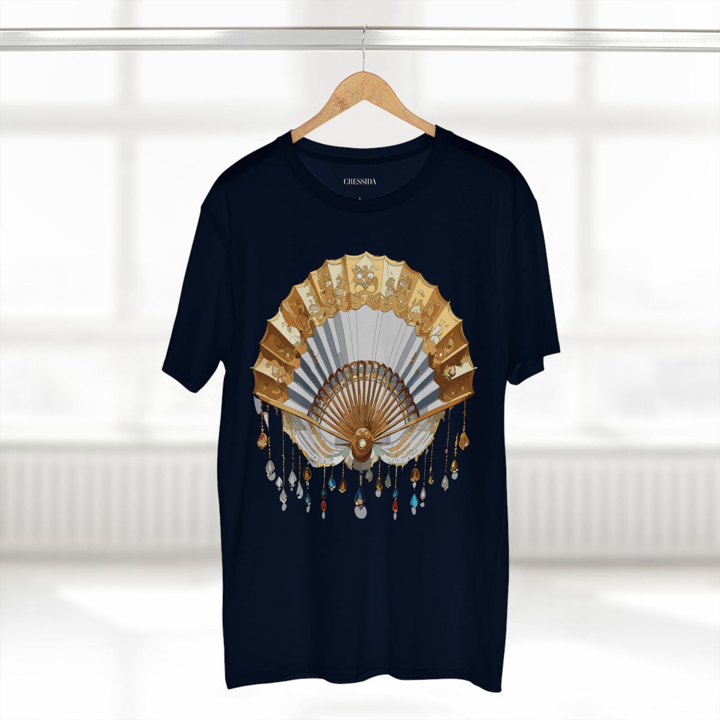 Fan shirt, Shirt with Fan, Tee Shirt with Antique Fan