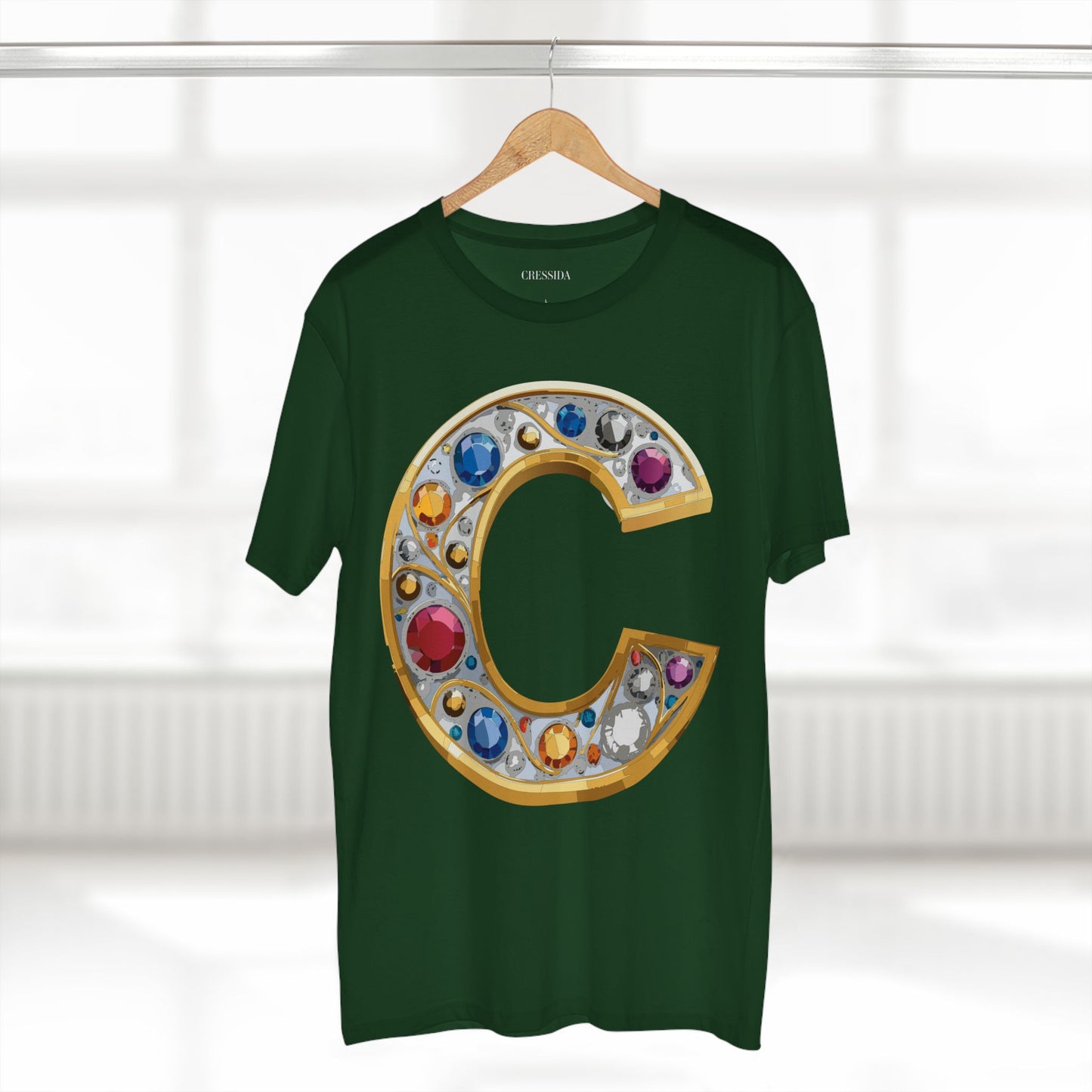 Letter Shirt, Shirt with Letters, Tee Shirt with Gold Letters