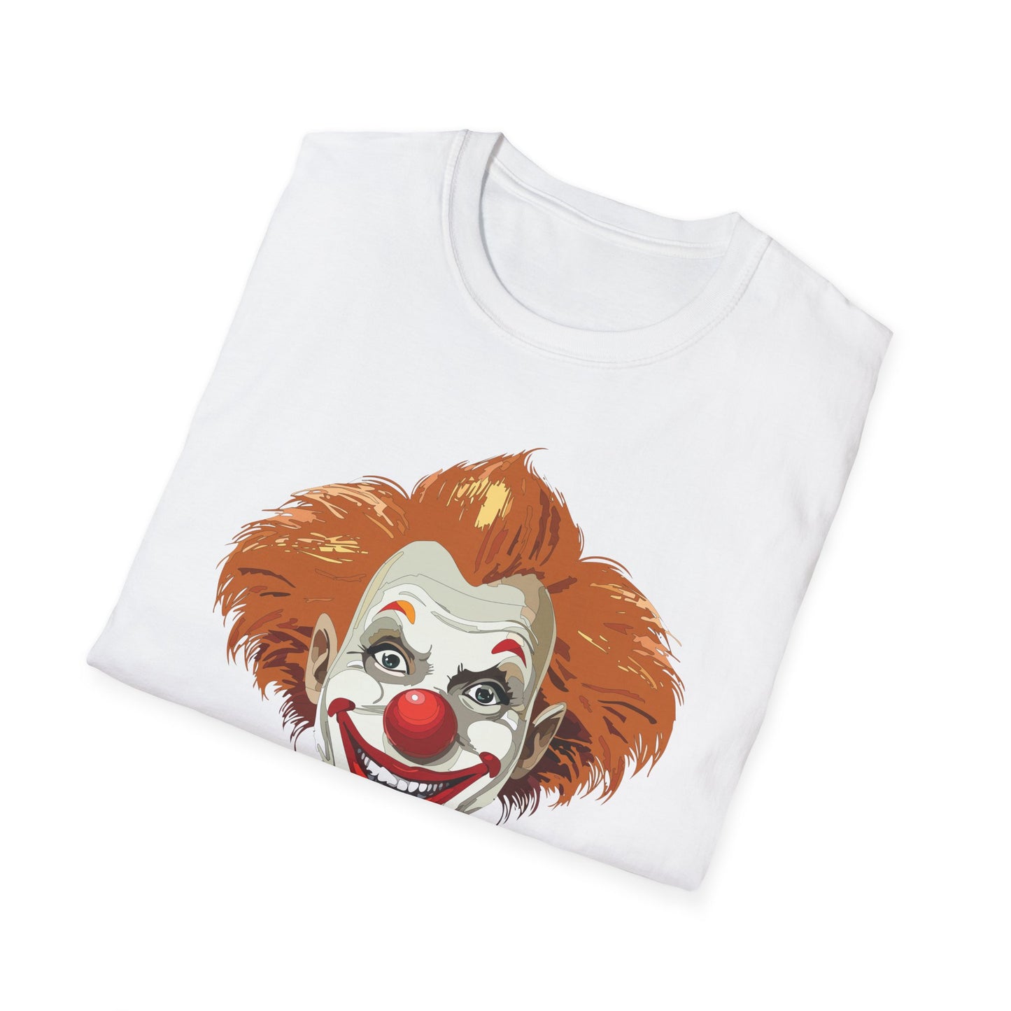 Clown Shirt, T Shirt with Clown, Funny Man Shirt, Tee Shirt with Funny Man, Circus Shirt, Shirt with Circus, Scary Man Shirt, Shirt with Scary Man