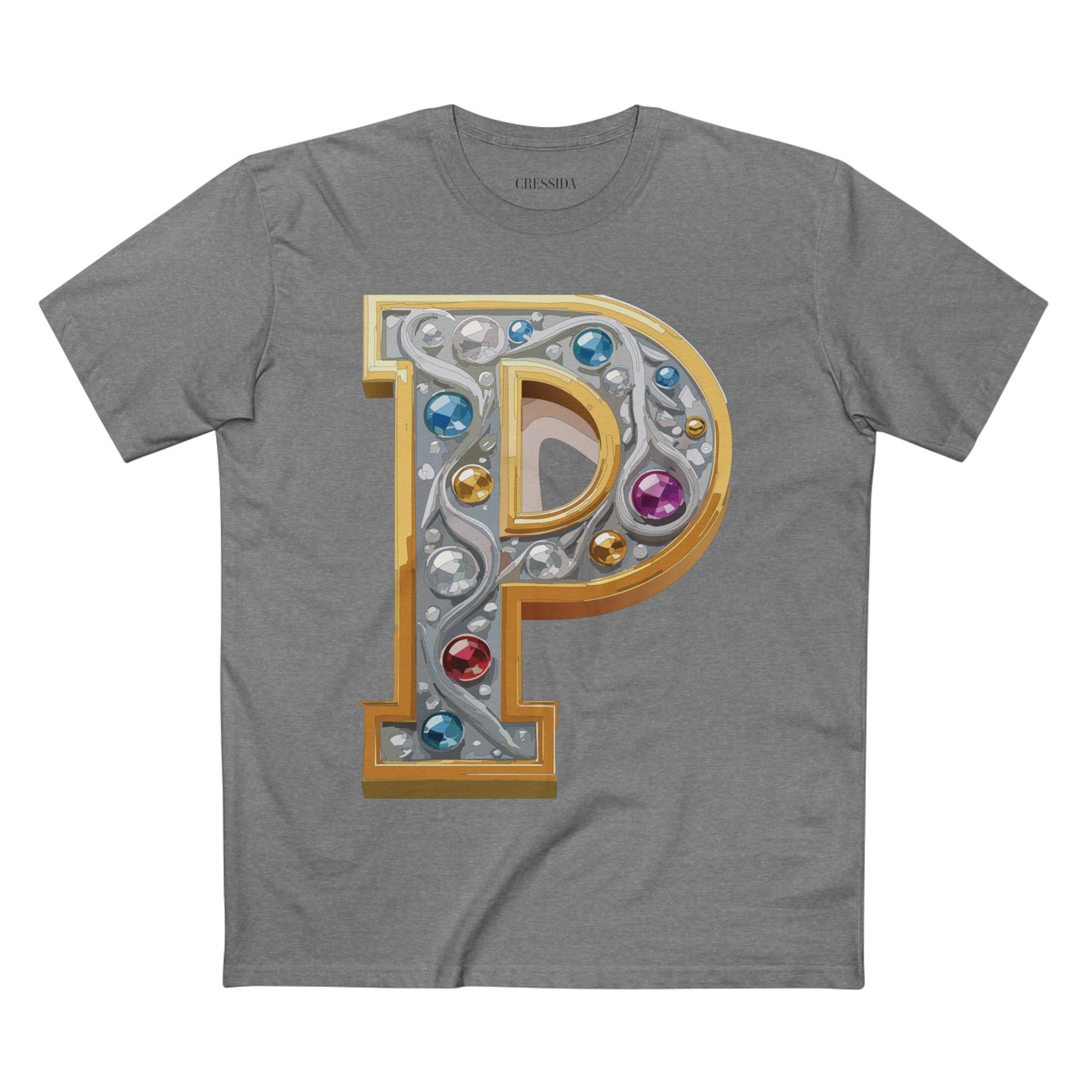 Letter Shirt, Shirt with Letters, Tee Shirt with Gold Letters