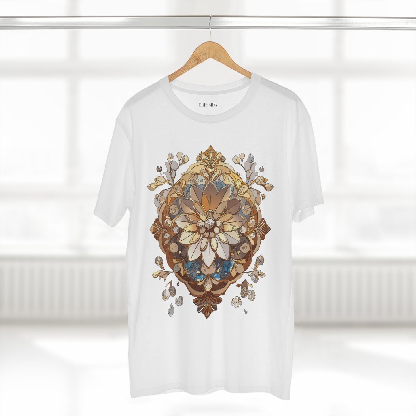 Floral Shirt, Shirt with Flower, Tee Shirt with Antique Flower